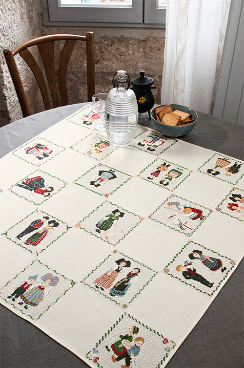 Nappe damassée Alsace