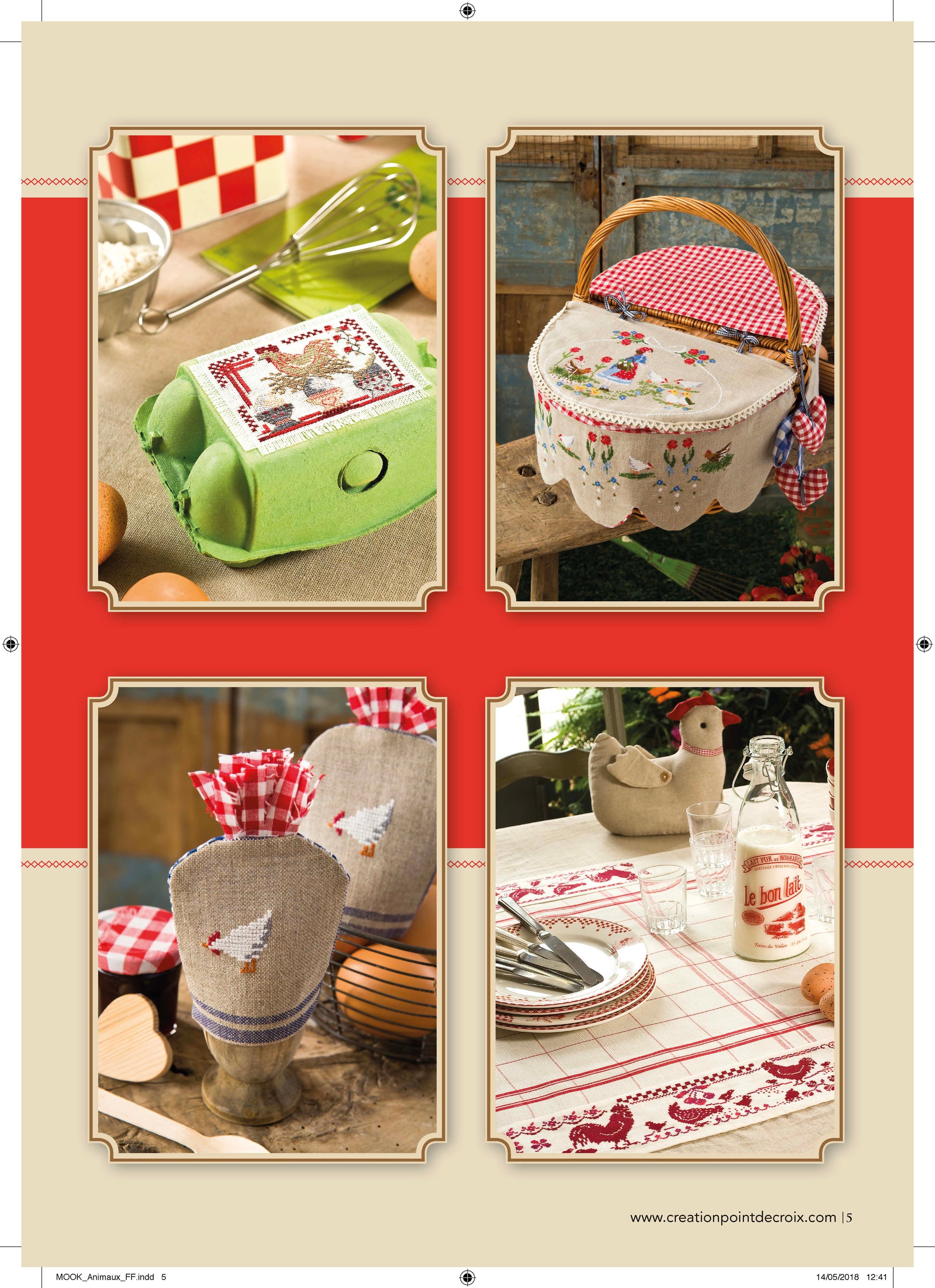 Adorables animaux au point de croix