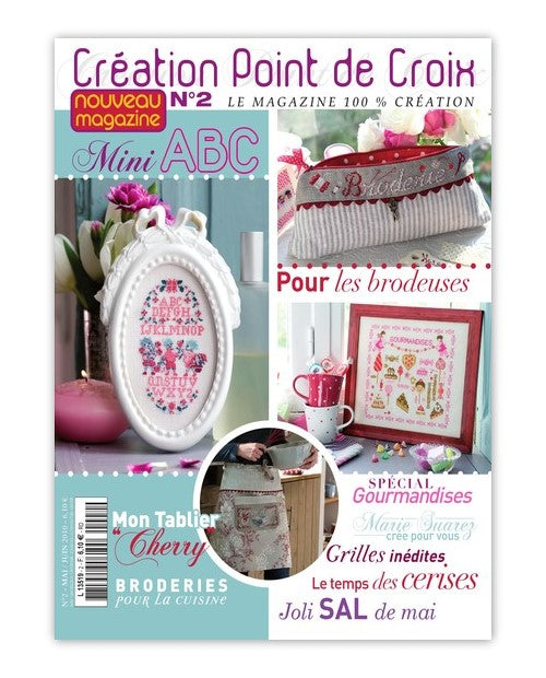 Bocaux de confiseurs, grille à retrouver dans le magazine Création Point de Croix n°2