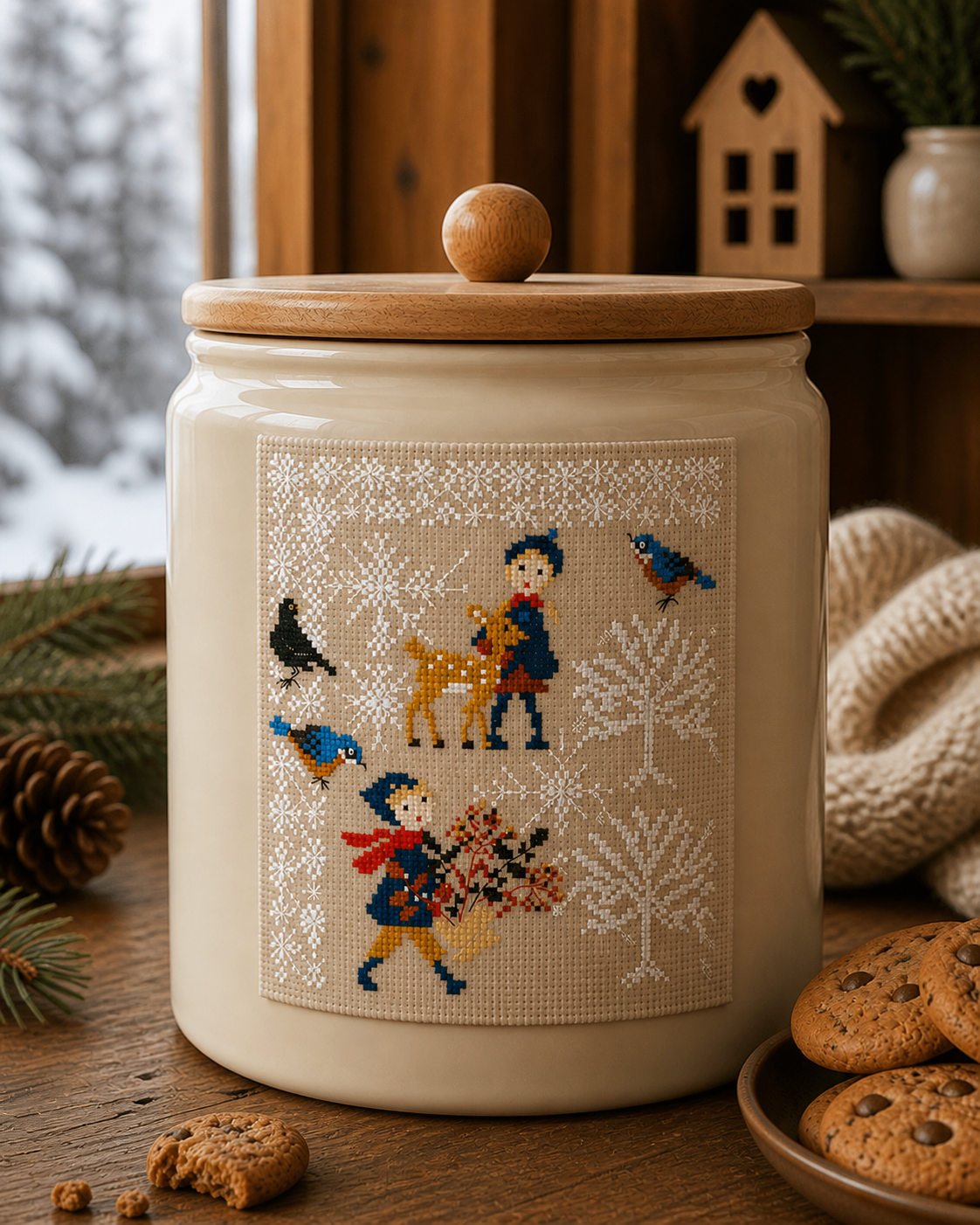 Faon en hiver