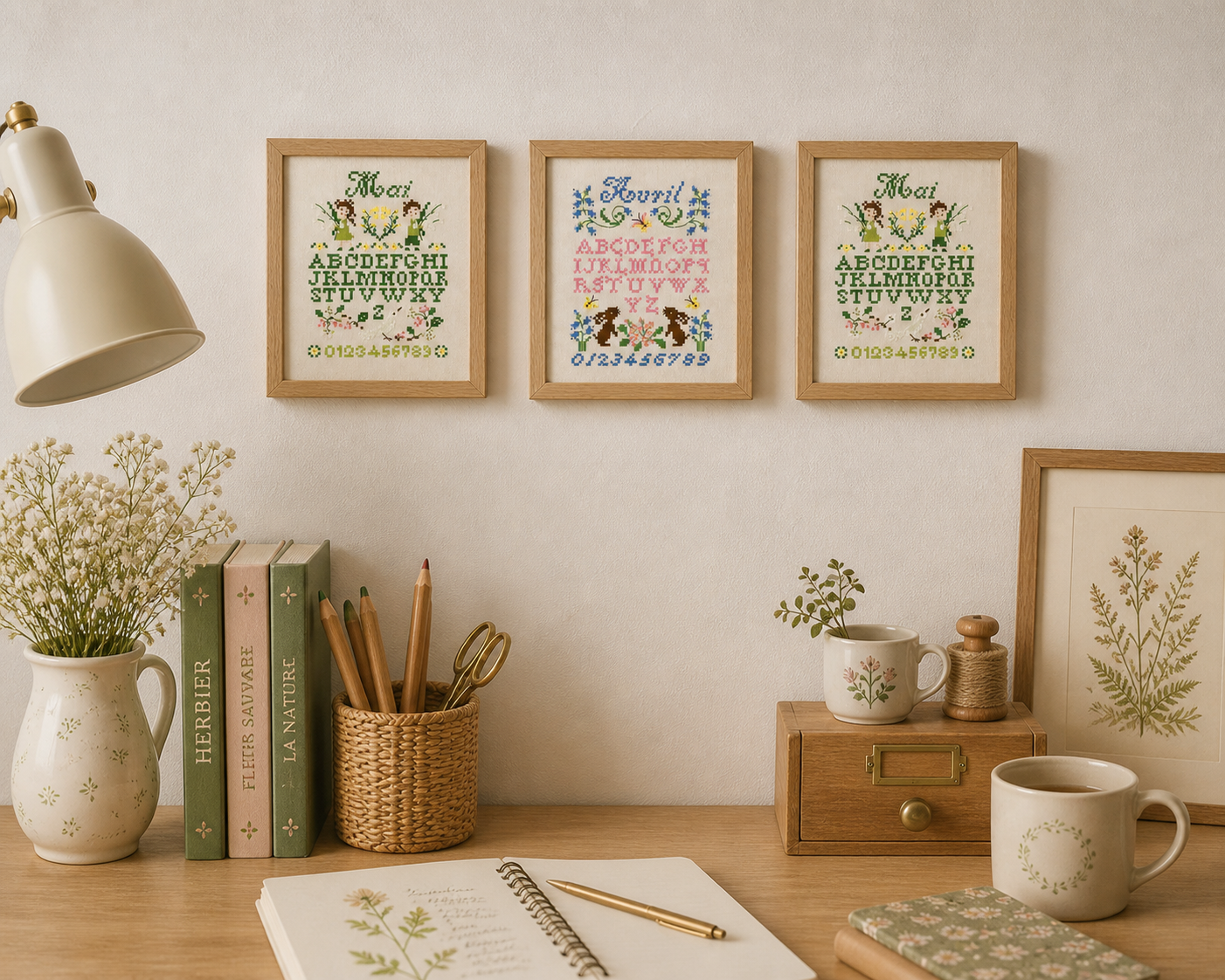 3 grilles : Samplers de Printemps