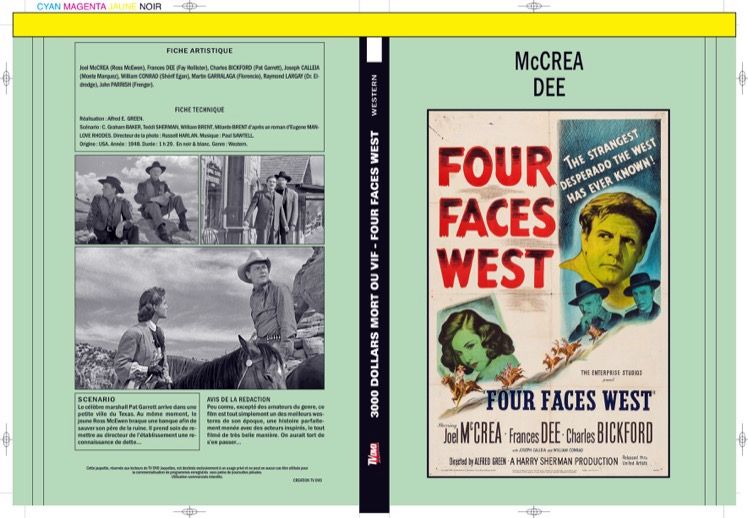 3000 DOLLARS MORT OU VIF - FOUR FACES WEST