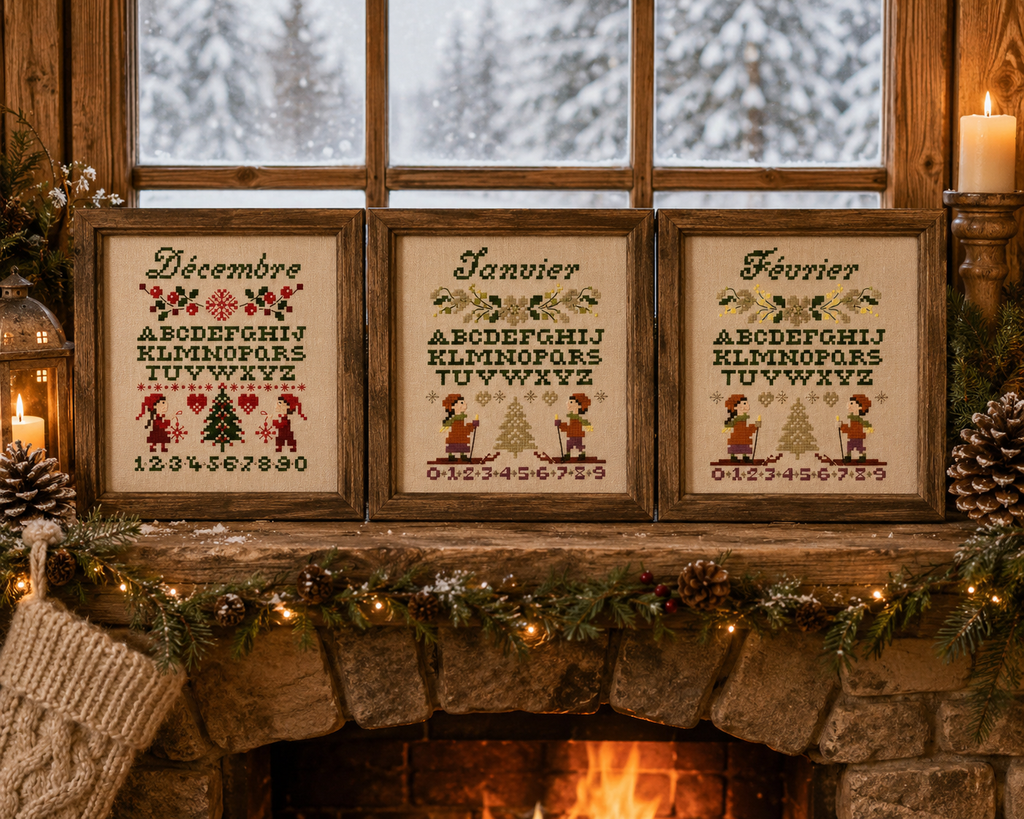 3 grilles : Samplers d’hiver