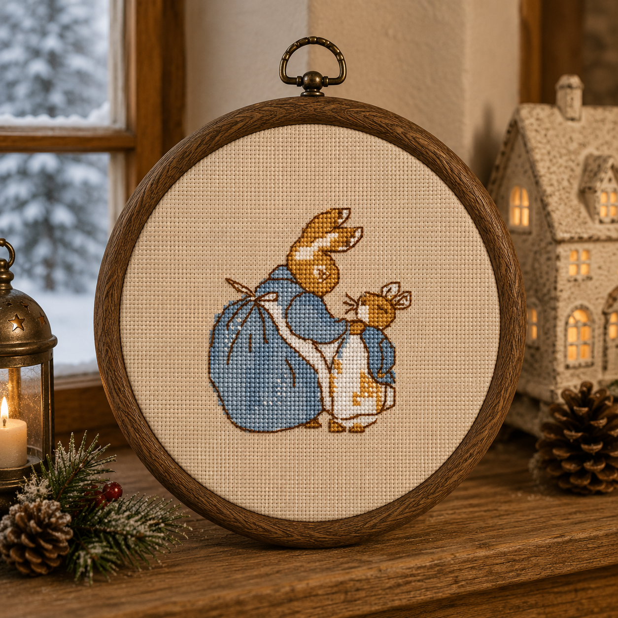 Pierrot Lapin et sa maman