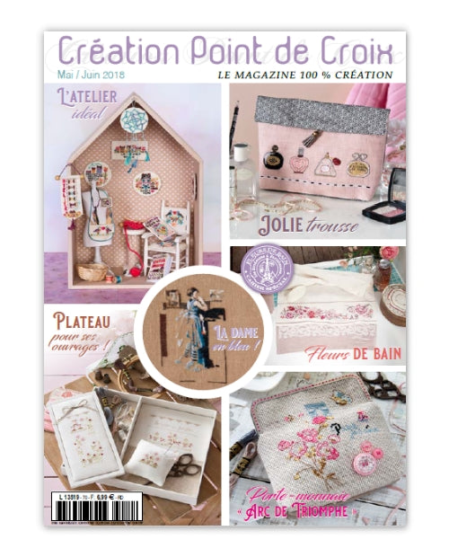 Une caisse pour conserver mes plantes aromatiques, Création Point de Croix n°070