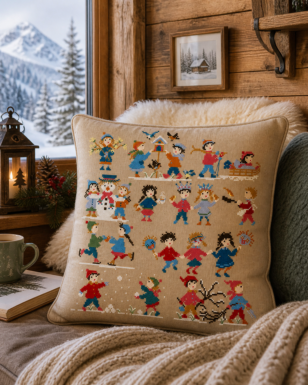 20 enfants en hiver