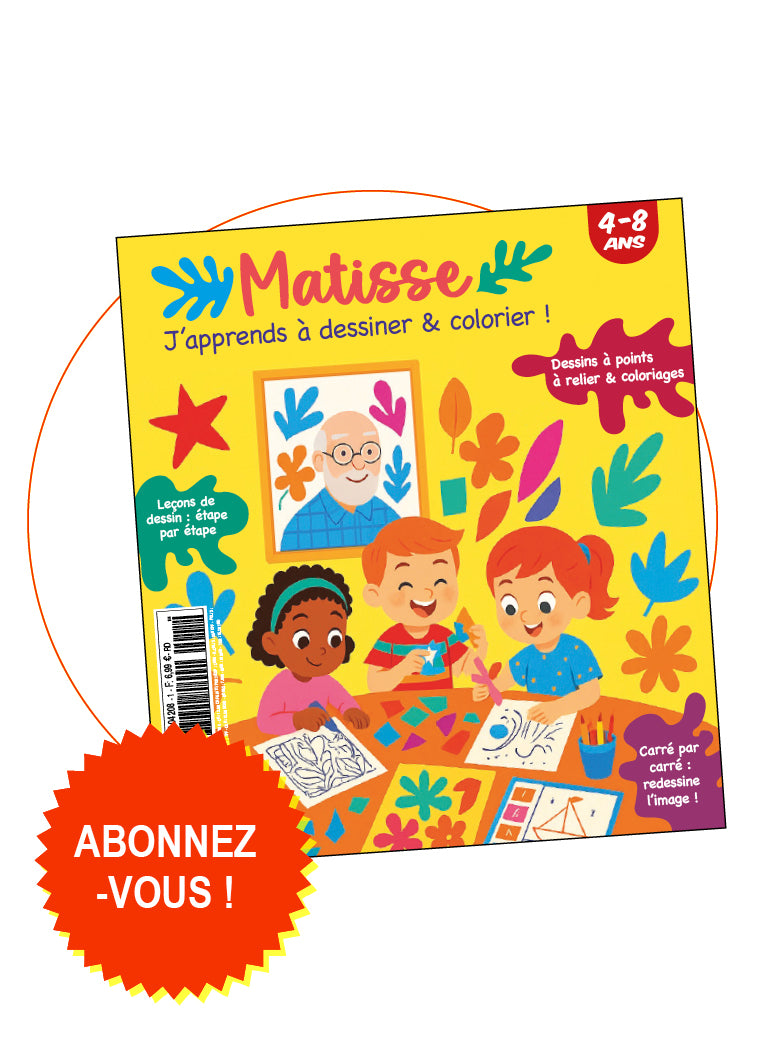 Abonnement Matisse : J'apprends à dessiner & Colorier !