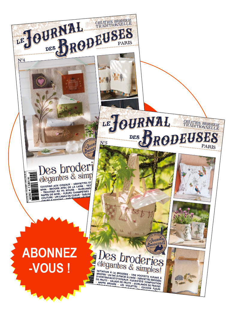 Abonnement Le journal des Brodeuses (3 numéros/an)