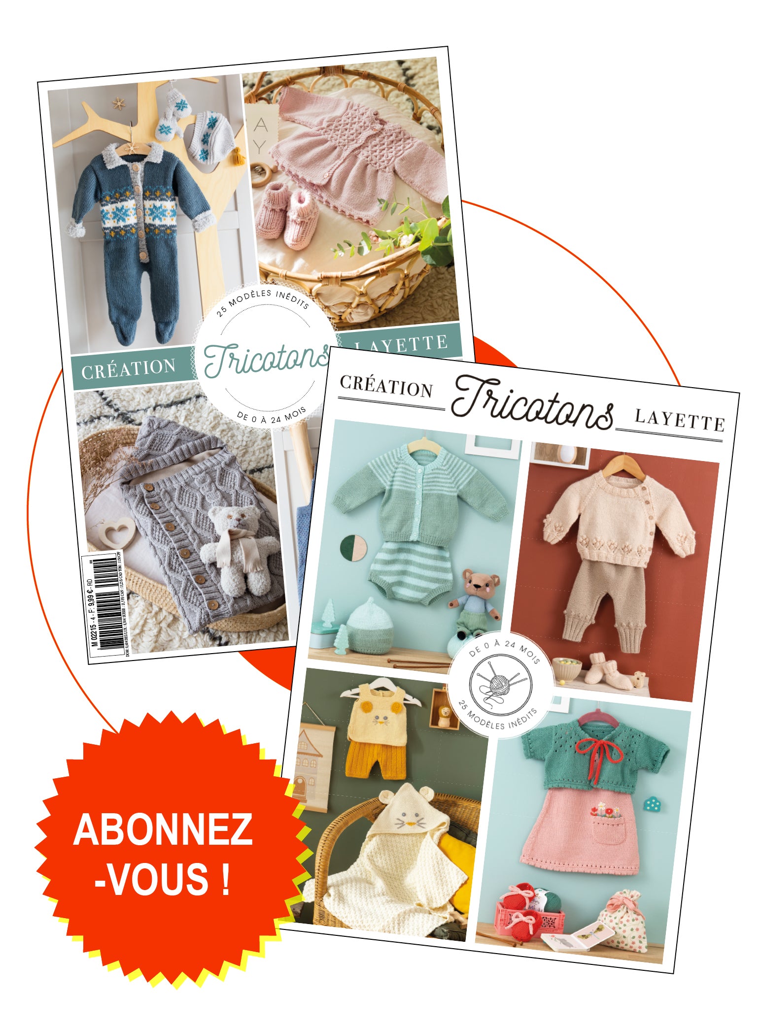 Abonnez-vous à Tricotons : plus de 25 modèles tricot inédits par numéro, pour débutants et passionnés. Livraison France, Europe et Monde.