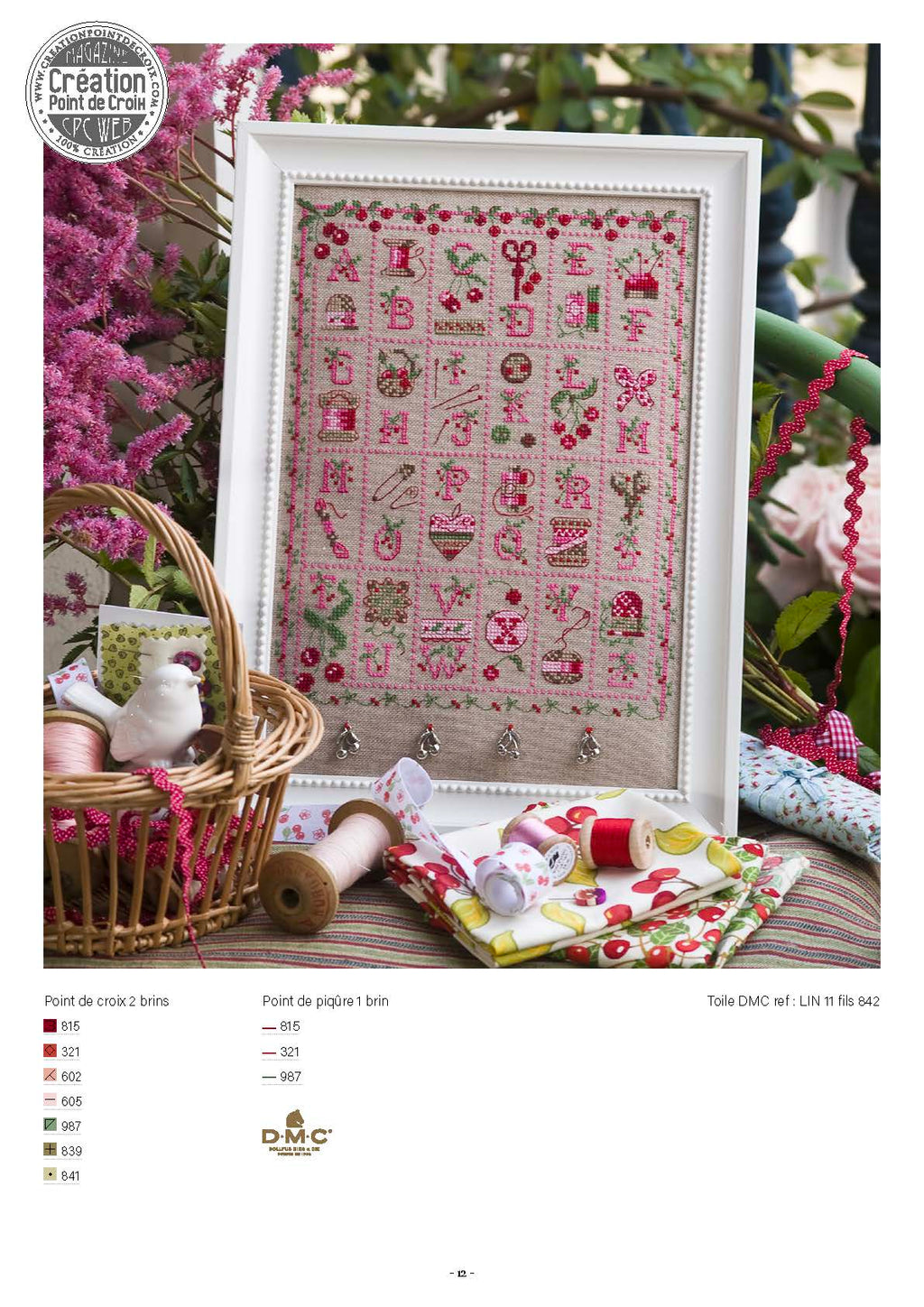 Découvrez la réédition de l'agenda-calendrier 2012 « Calendrier de la Brodeuse » de Création Point de Croix. 12 grilles intemporelles au point de croix, pour passionnées et débutantes.