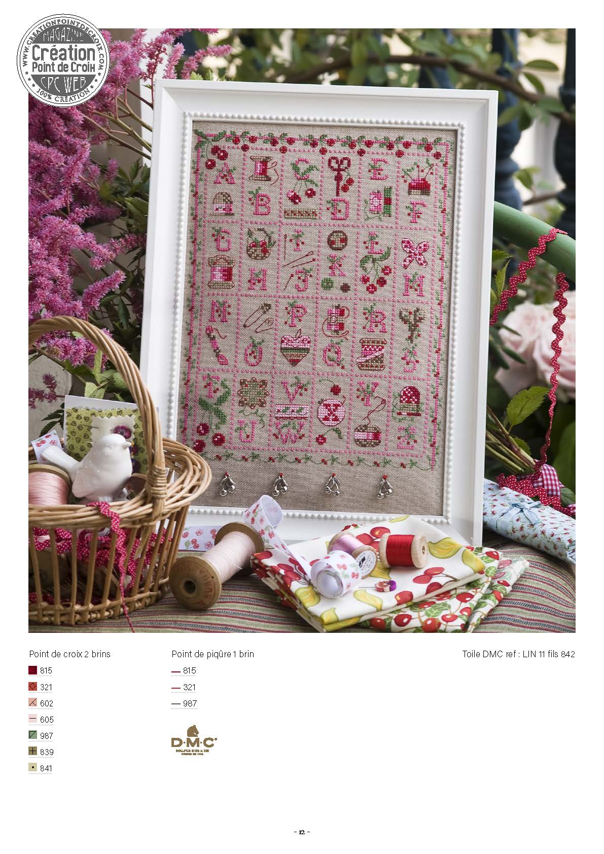 Découvrez la réédition de l'agenda-calendrier 2012 « Calendrier de la Brodeuse » de Création Point de Croix. 12 grilles intemporelles au point de croix, pour passionnées et débutantes.