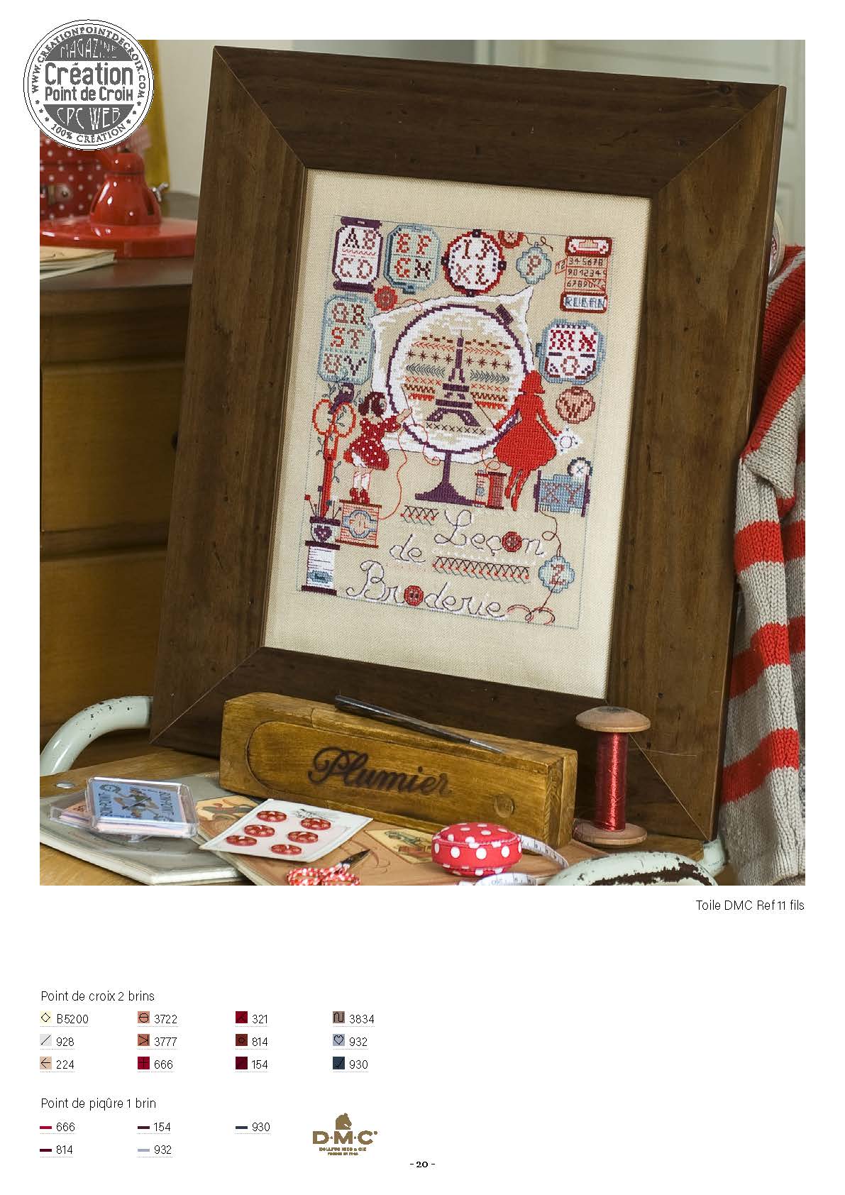 Découvrez la réédition de l'agenda-calendrier 2012 « Calendrier de la Brodeuse » de Création Point de Croix. 12 grilles intemporelles au point de croix, pour passionnées et débutantes.