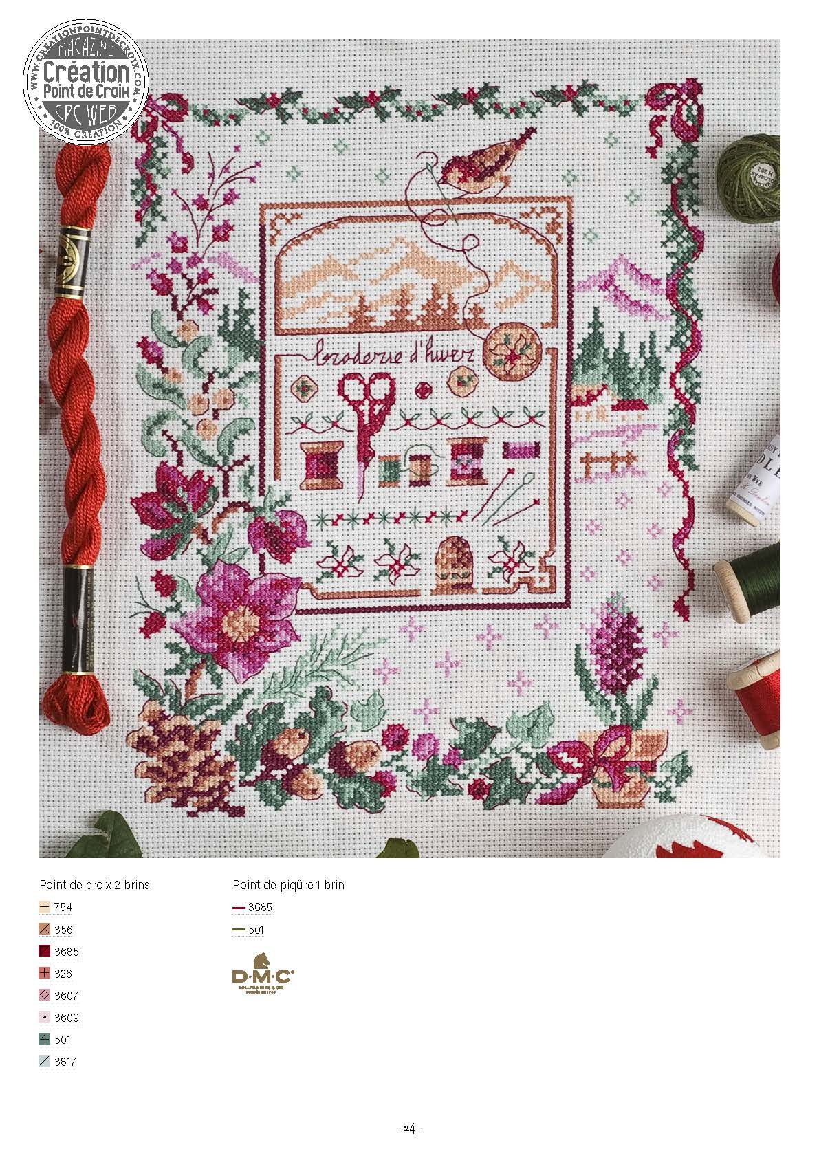 Découvrez la réédition de l'agenda-calendrier 2012 « Calendrier de la Brodeuse » de Création Point de Croix. 12 grilles intemporelles au point de croix, pour passionnées et débutantes.