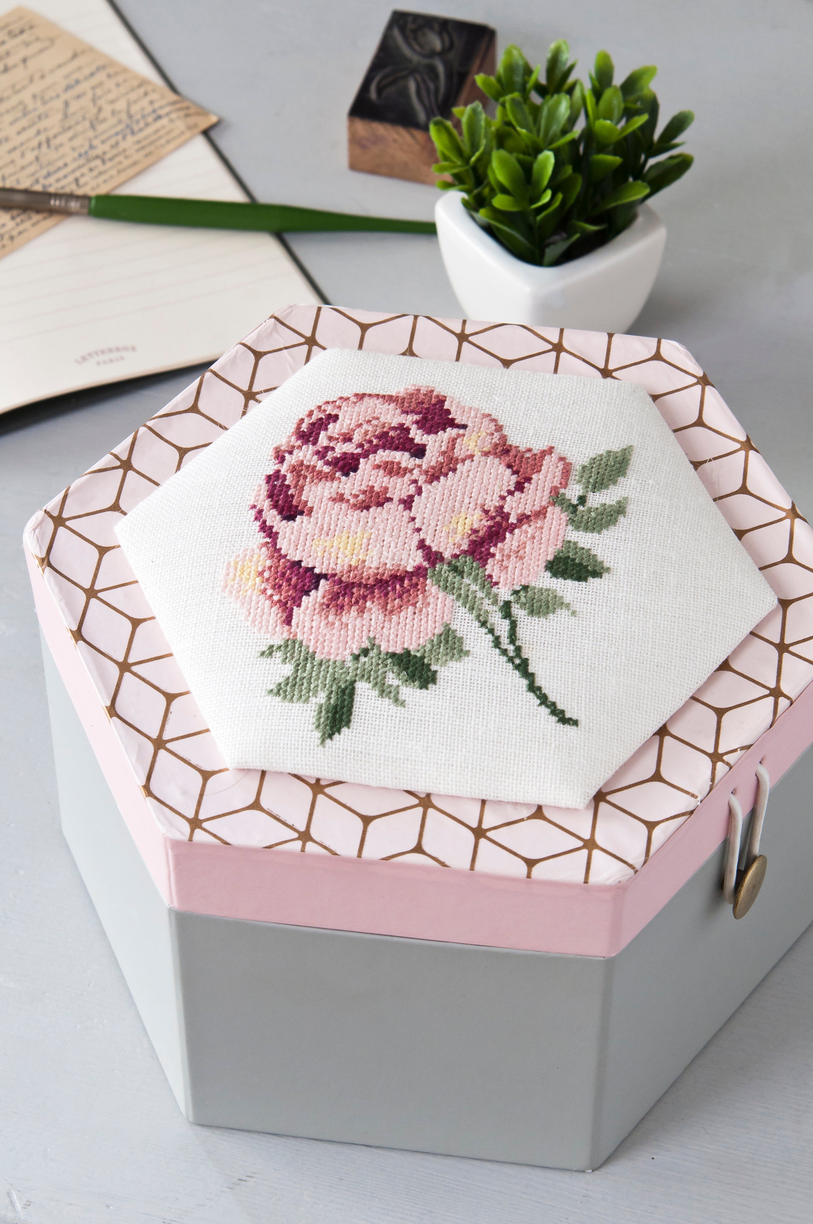 Broderie & Botanique au point de croix – Mook | César Éditions