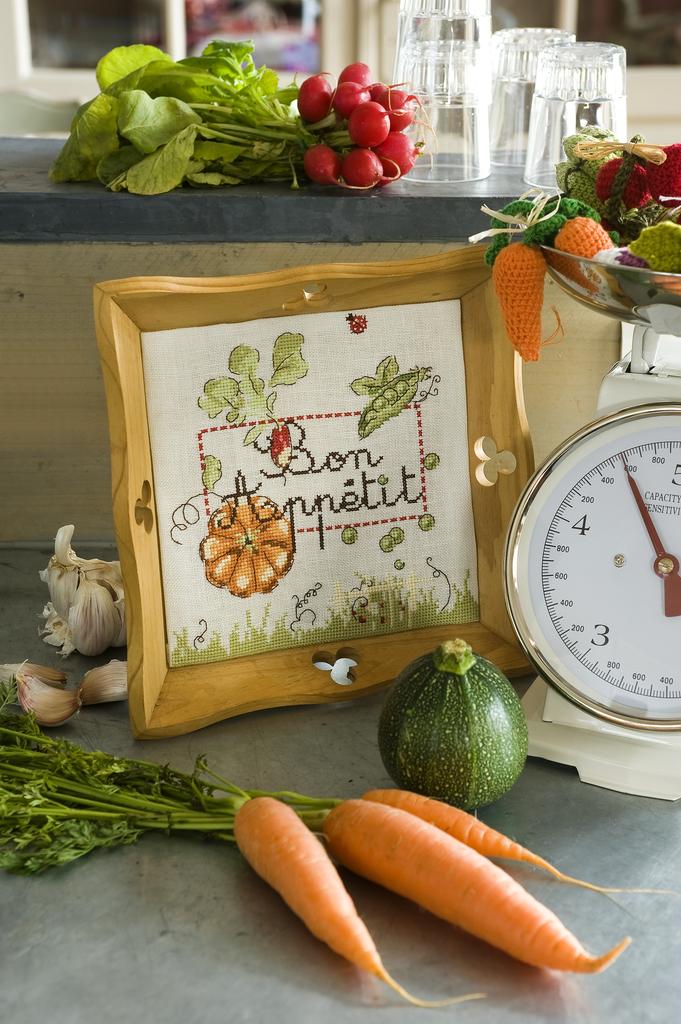 Bon Appétit de Hélène le Berre, Création Point de Croix n°010