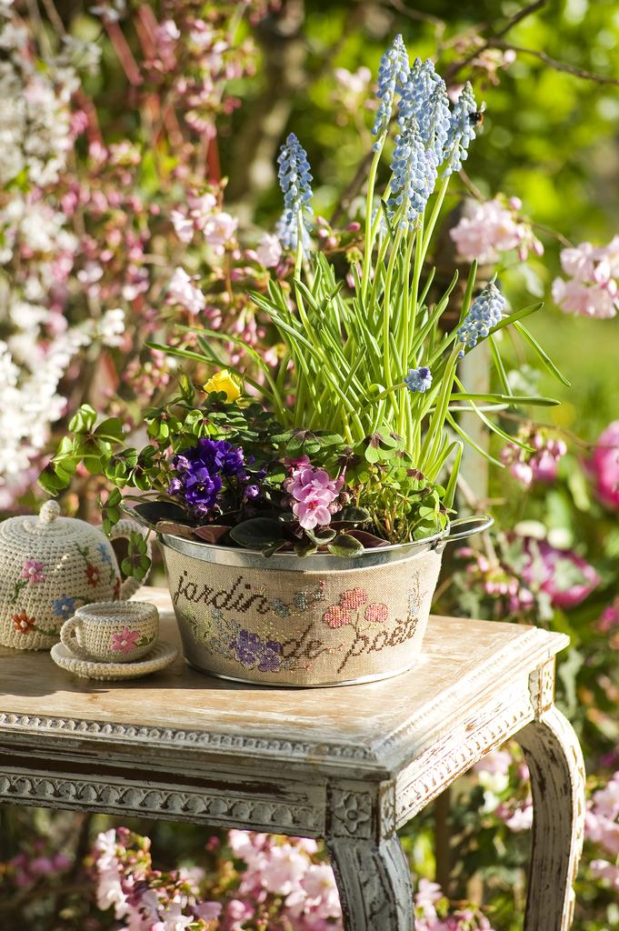 Jardin poète, Création Point de Croix n°010