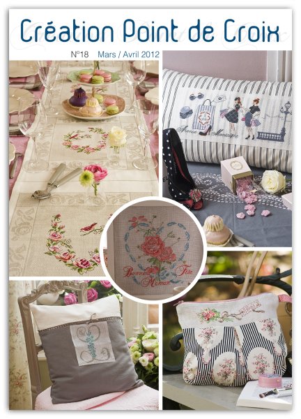 Un thé à la rose de Véronique Enginger, Création Point de Croix n°018