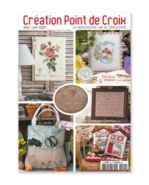 Une rose, Création Point de Croix n°094