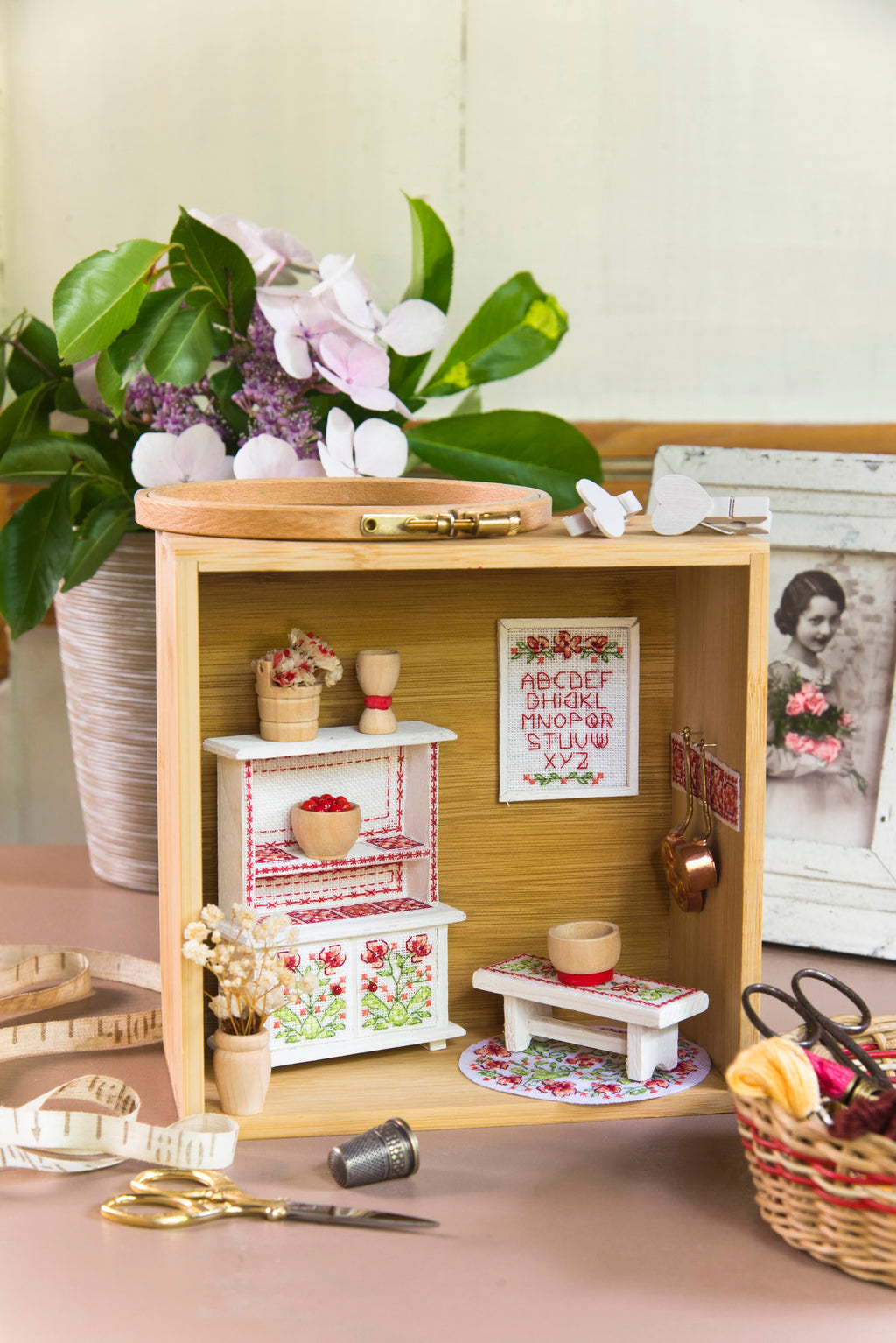 Vitrine cuisine, Création Point de Croix n°108