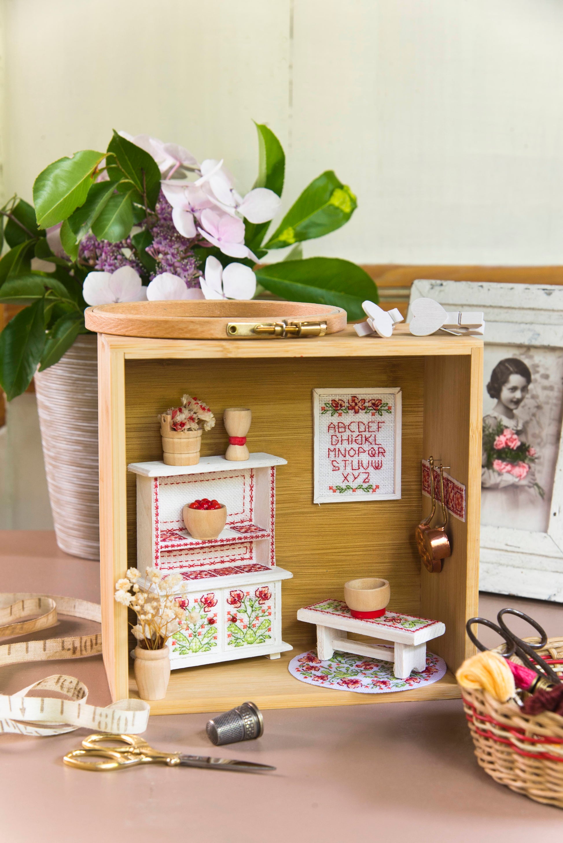 Vitrine cuisine, Création Point de Croix n°108