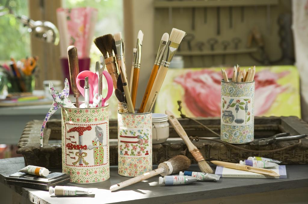 Mes pots d’artiste, Création Point de Croix n°012