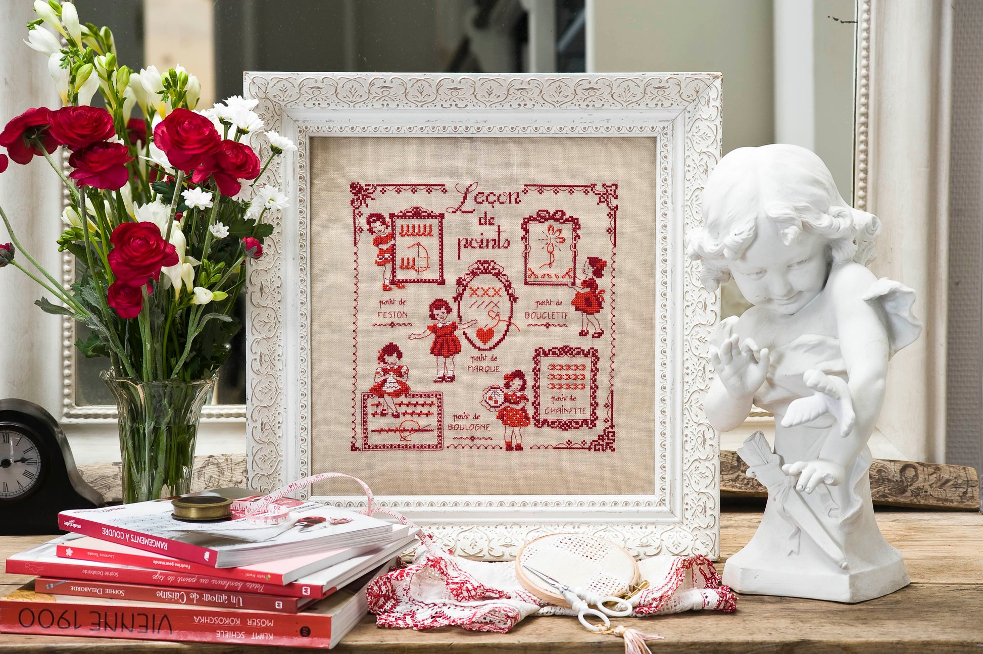 N°24  HS : Broderie rouge