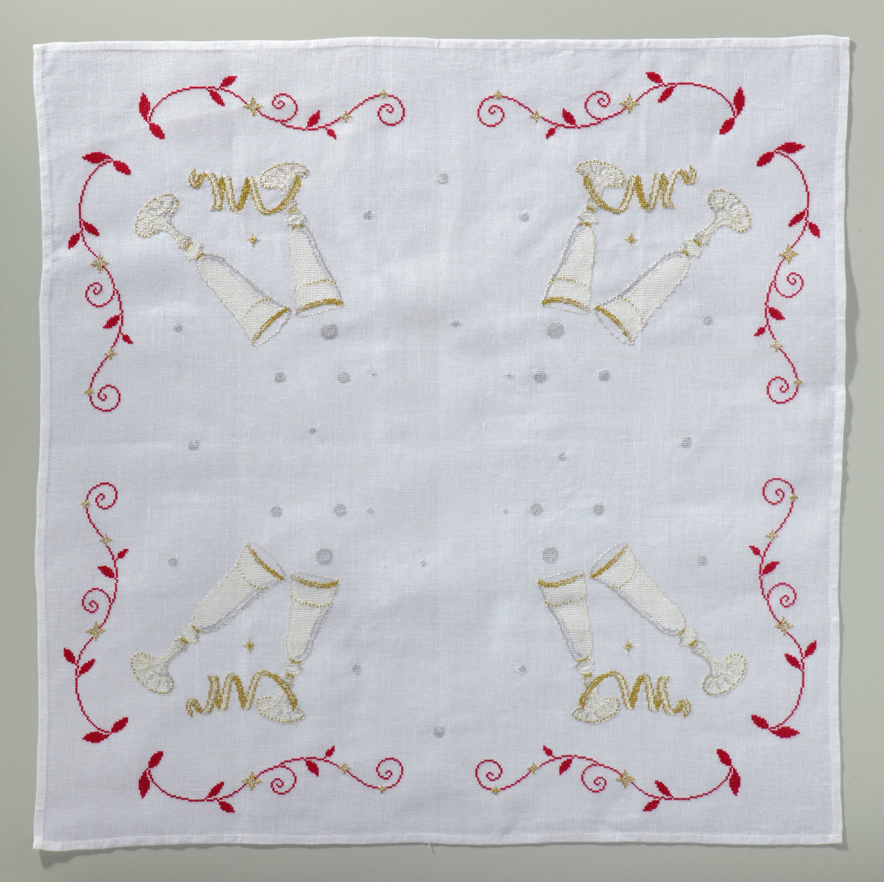 N°33 HS : Broderie rouge & Noël