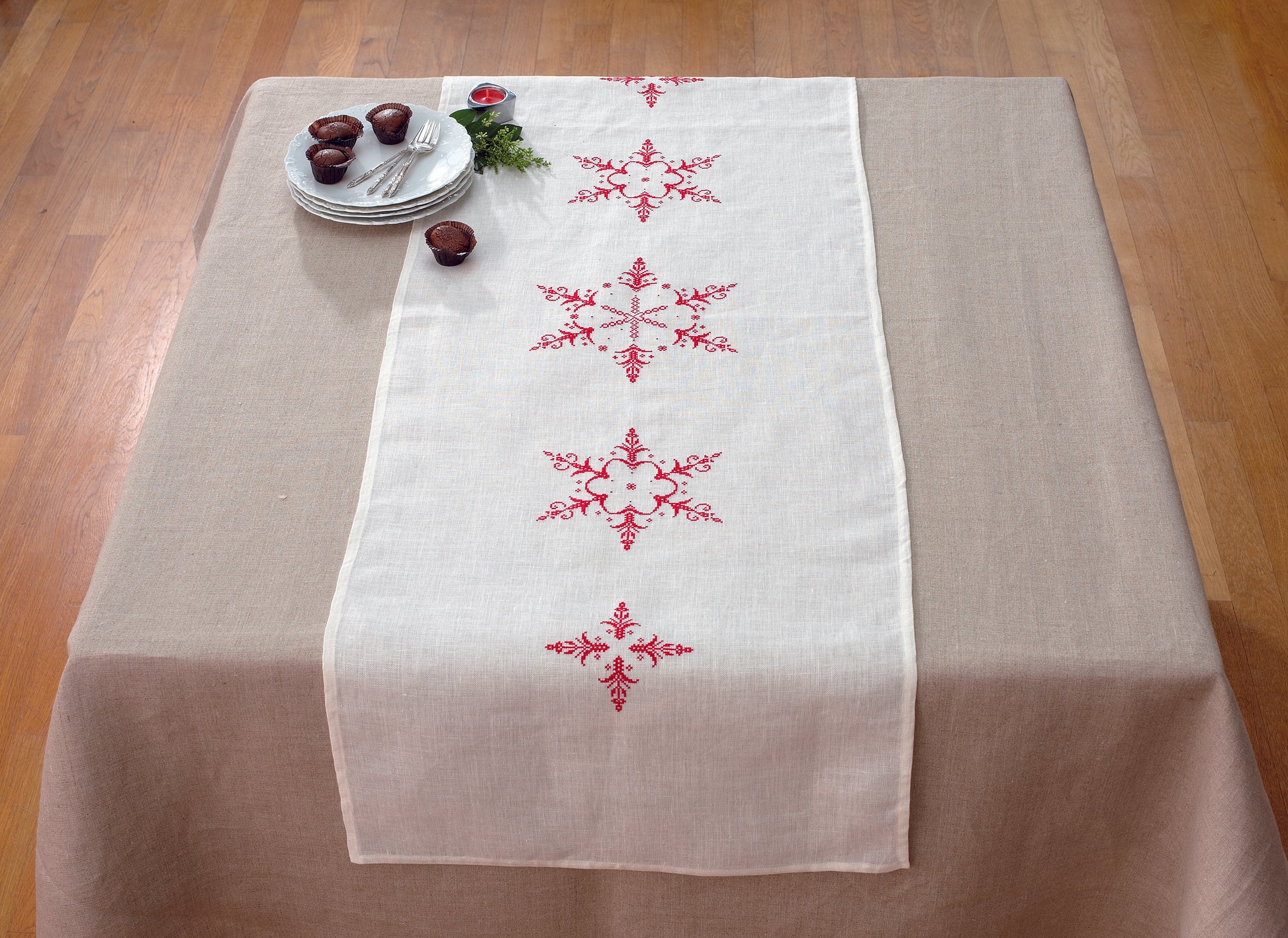 N°33 HS : Broderie rouge & Noël