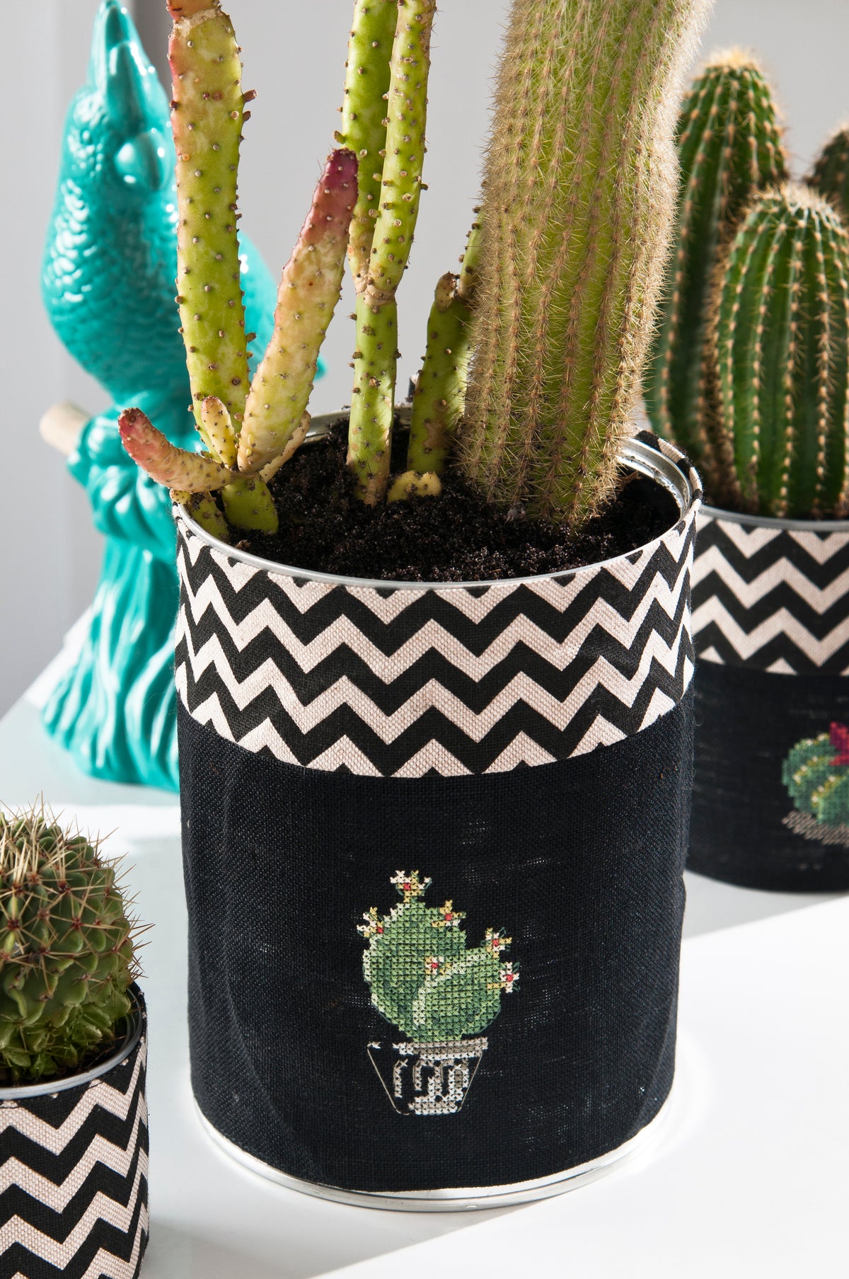 Mook point de croix : 23 modèles de cactus et succulentes à broder — créations rapides et originales pour apporter une touche de green à votre intérieur.