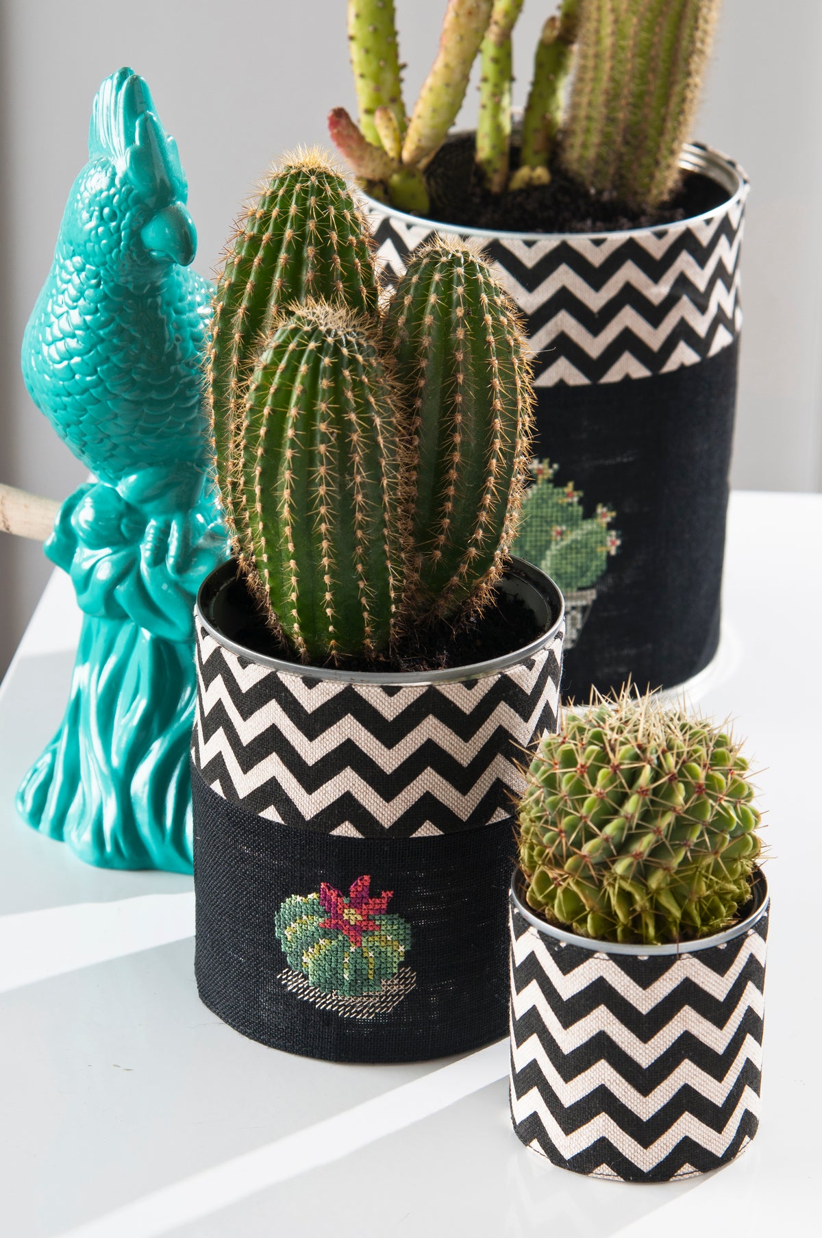 Mook point de croix : 23 modèles de cactus et succulentes à broder — créations rapides et originales pour apporter une touche de green à votre intérieur.