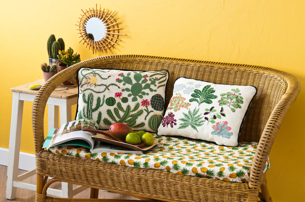 Mook point de croix : 23 modèles de cactus et succulentes à broder — créations rapides et originales pour apporter une touche de green à votre intérieur.