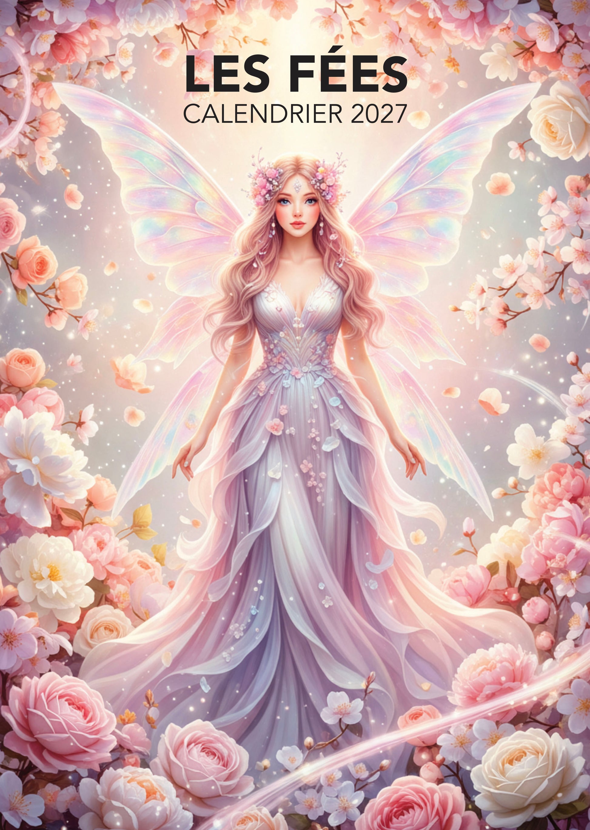 Découvrez le Calendrier 2027 Les Fées : 12 mois de magie, fées délicates et paysages enchanteurs en couleurs pastel. Une touche de poésie et de rêve pour toute l’année.