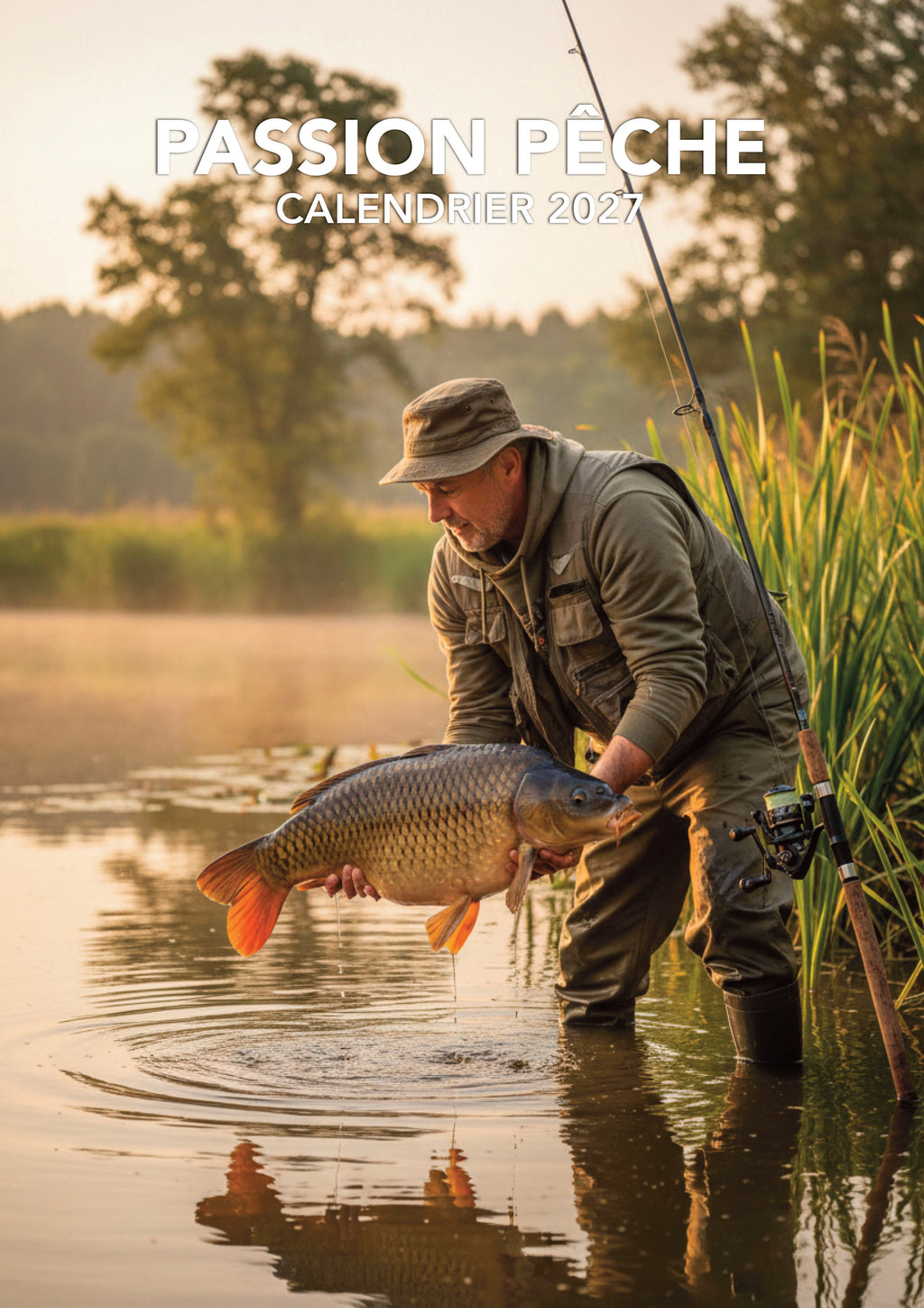 Découvrez le Calendrier 2027 Passion Pêche : 12 mois au bord de l’eau, entre nature, belles prises et tranquillité. Le cadeau idéal pour tous les passionnés de pêche.