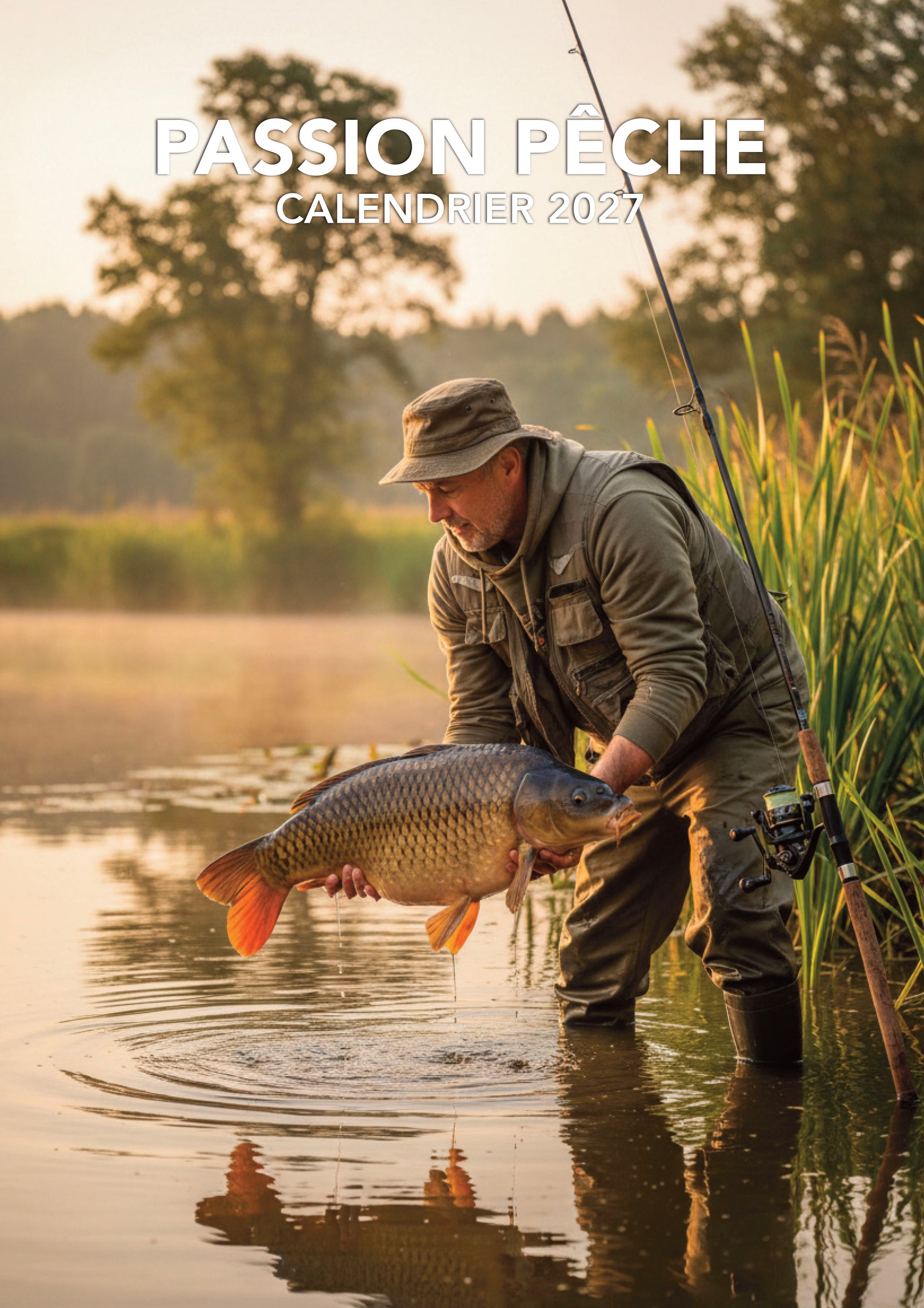 Découvrez le Calendrier 2027 Passion Pêche : 12 mois au bord de l’eau, entre nature, belles prises et tranquillité. Le cadeau idéal pour tous les passionnés de pêche.