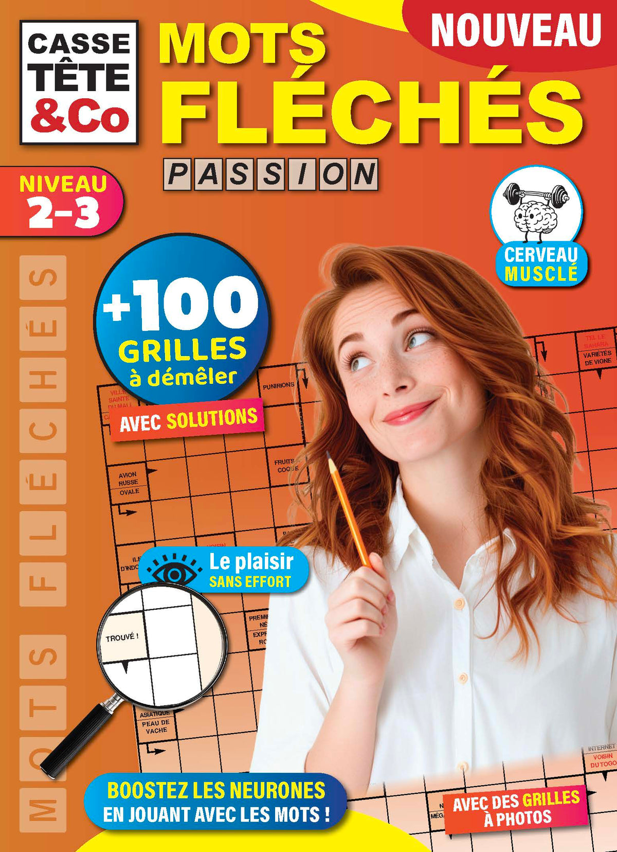 Magazine de mots fléchés pour tous les niveaux. Grilles variées pour enrichir son vocabulaire, stimuler sa mémoire et se détendre intelligemment.