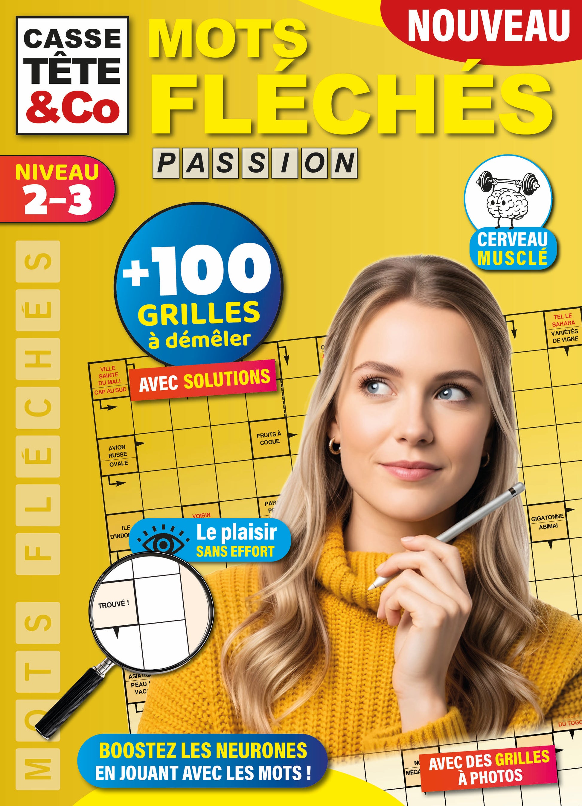 Casse-Tête & Co Mots Fléchés N°2 : grilles variées du plus accessible au plus corsé pour enrichir le vocabulaire et stimuler l’esprit. 5,99 €.