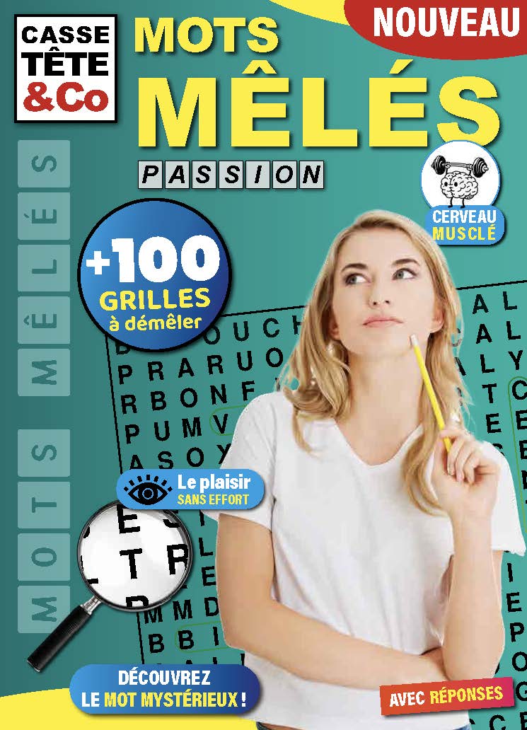 Casse-Tête & Co Mots Mêlés N°2 : grilles variées et thèmes de saison pour stimuler l’esprit en douceur. Le jeu idéal pour une pause détente. 4,99 €.