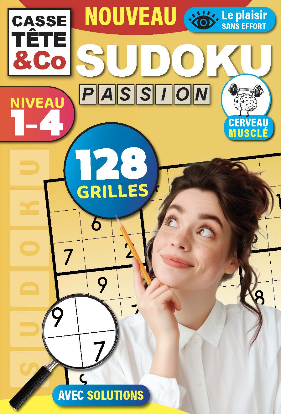 Magazine Sudoku pour tous les niveaux : grilles faciles à extrêmes. Entraînez votre esprit et savourez chaque défi logique à tout moment.
