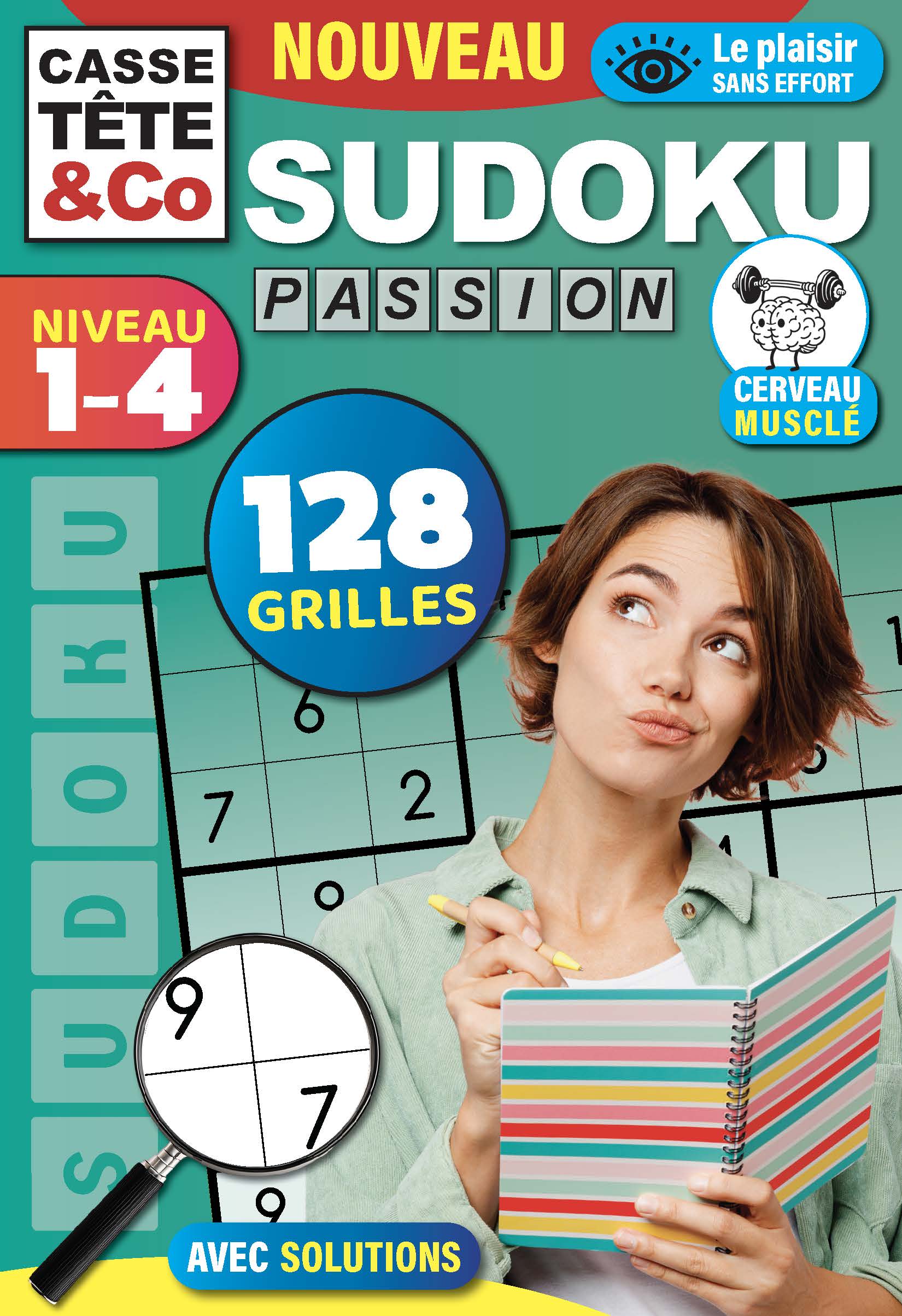 Magazine Sudoku pour tous les niveaux : grilles faciles à extrêmes. Entraînez votre esprit et savourez chaque défi logique à tout moment.