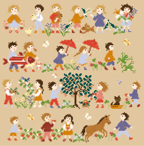 Enfants au printemps