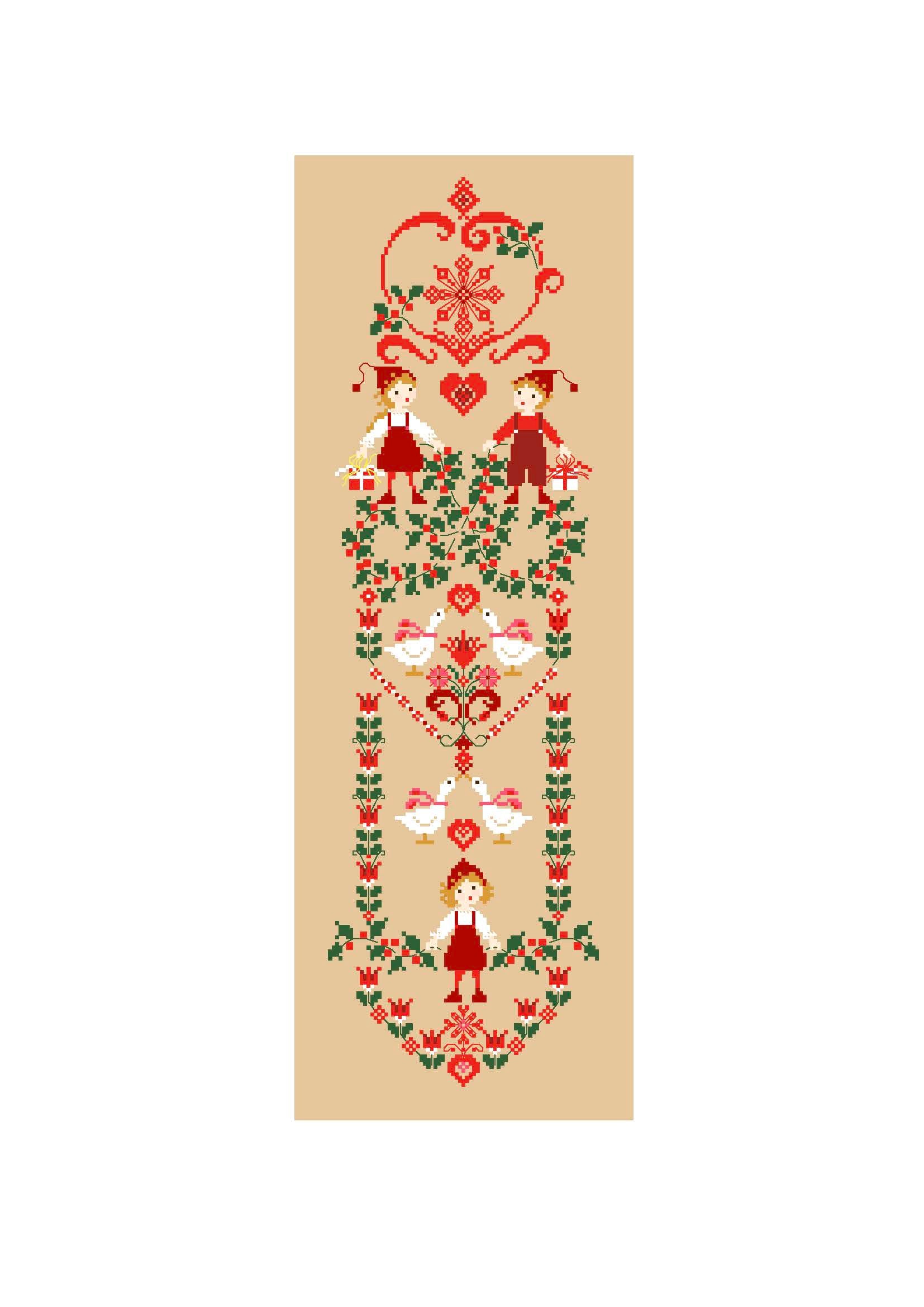 Bande de noël lutins