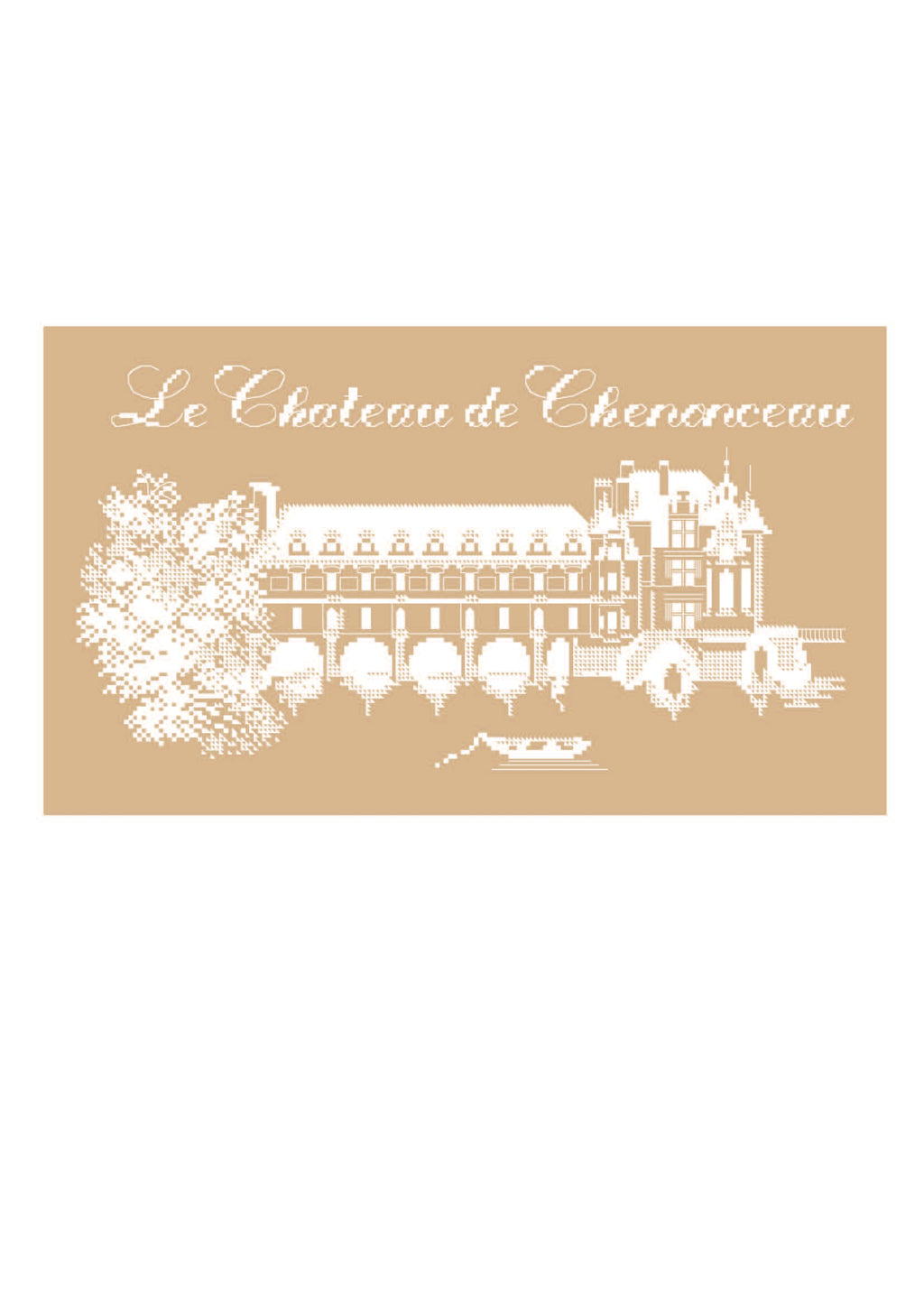 Le Château de Chenonceau en monochrome