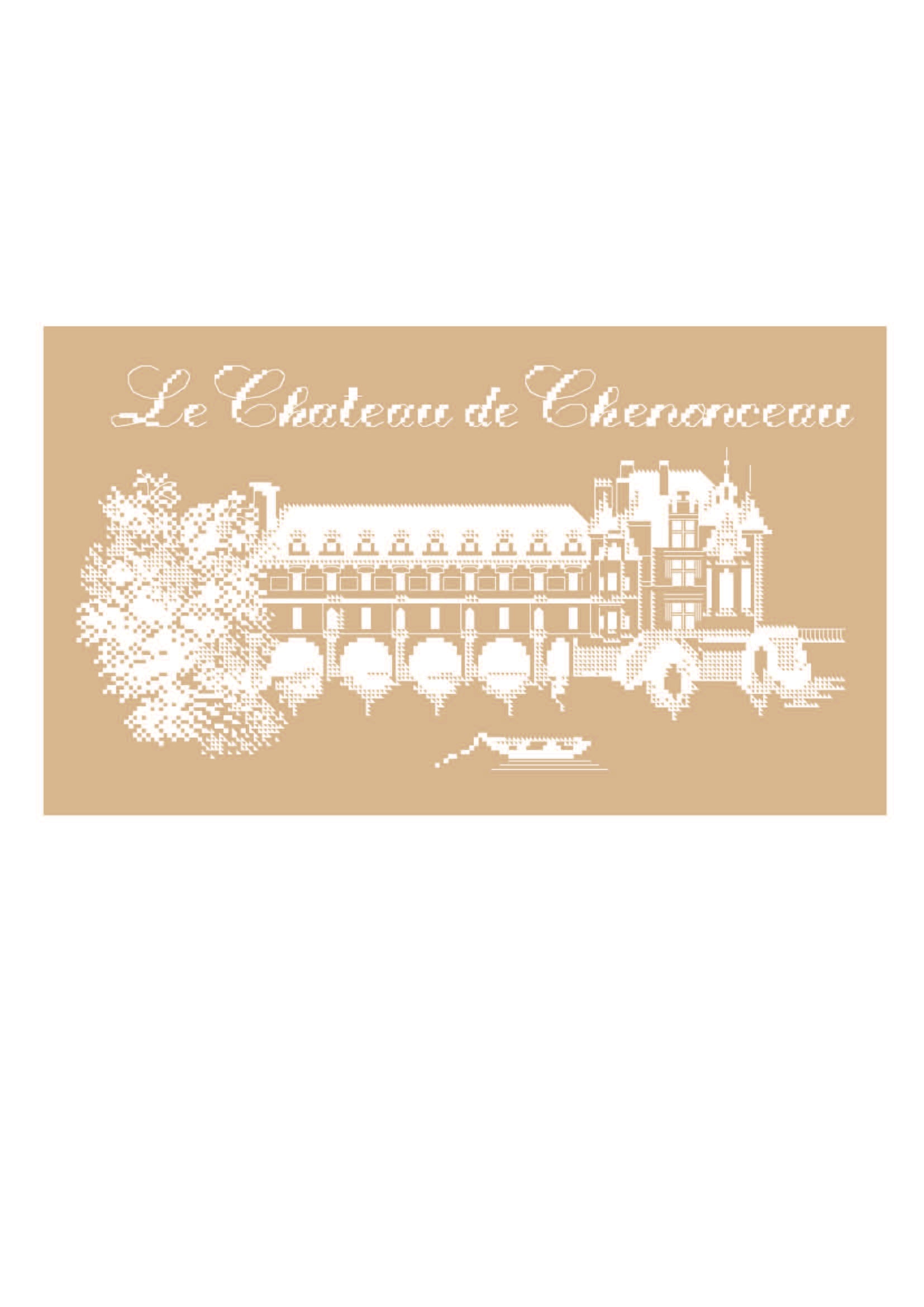 Le Château de Chenonceau en monochrome