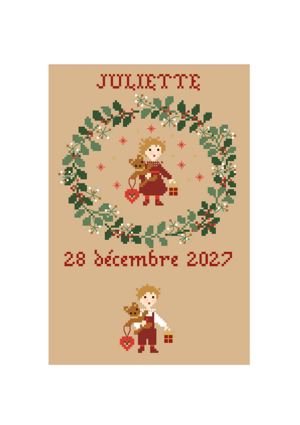 Naissance Décembre + abécédaire