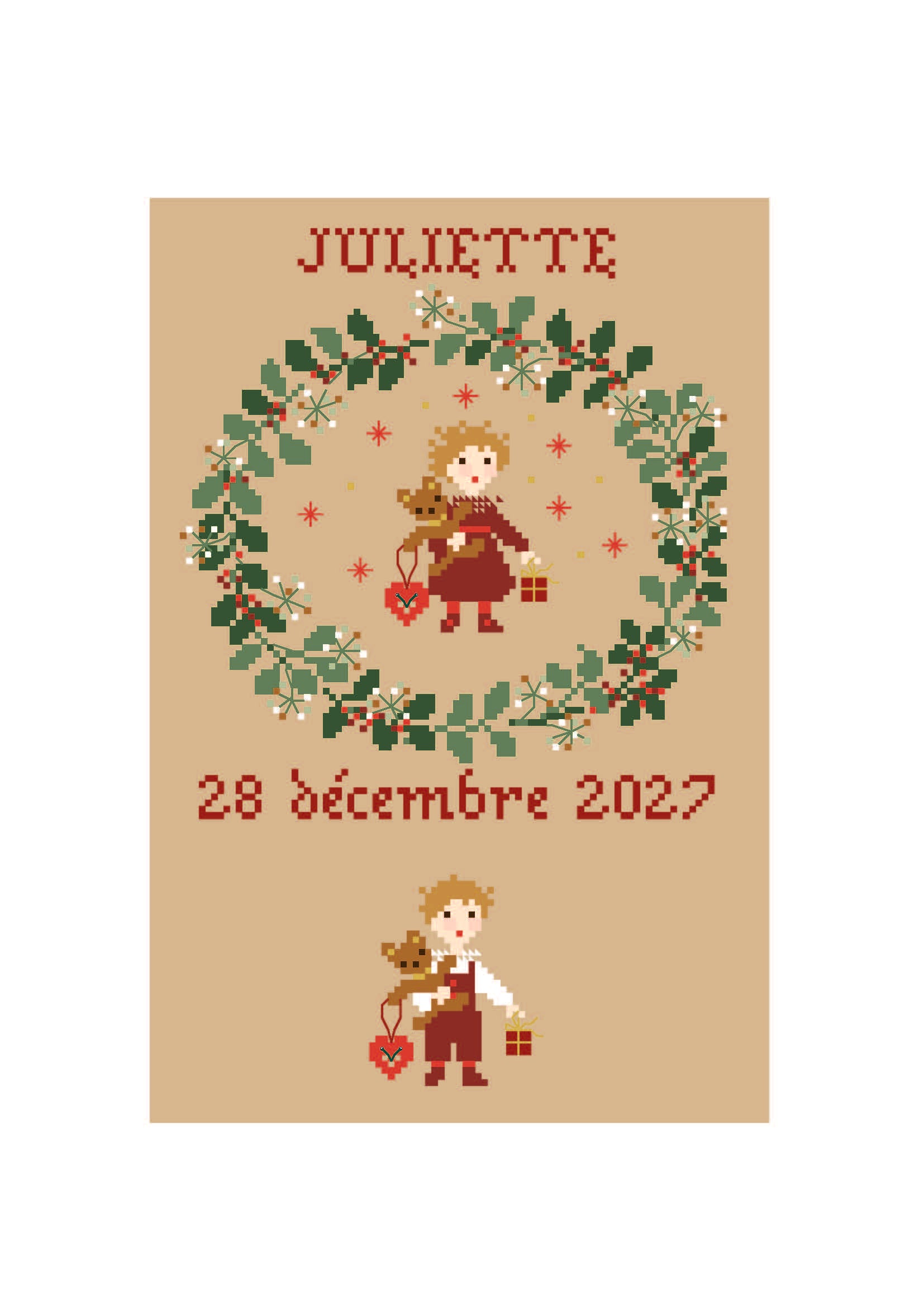 Naissance Décembre + abécédaire