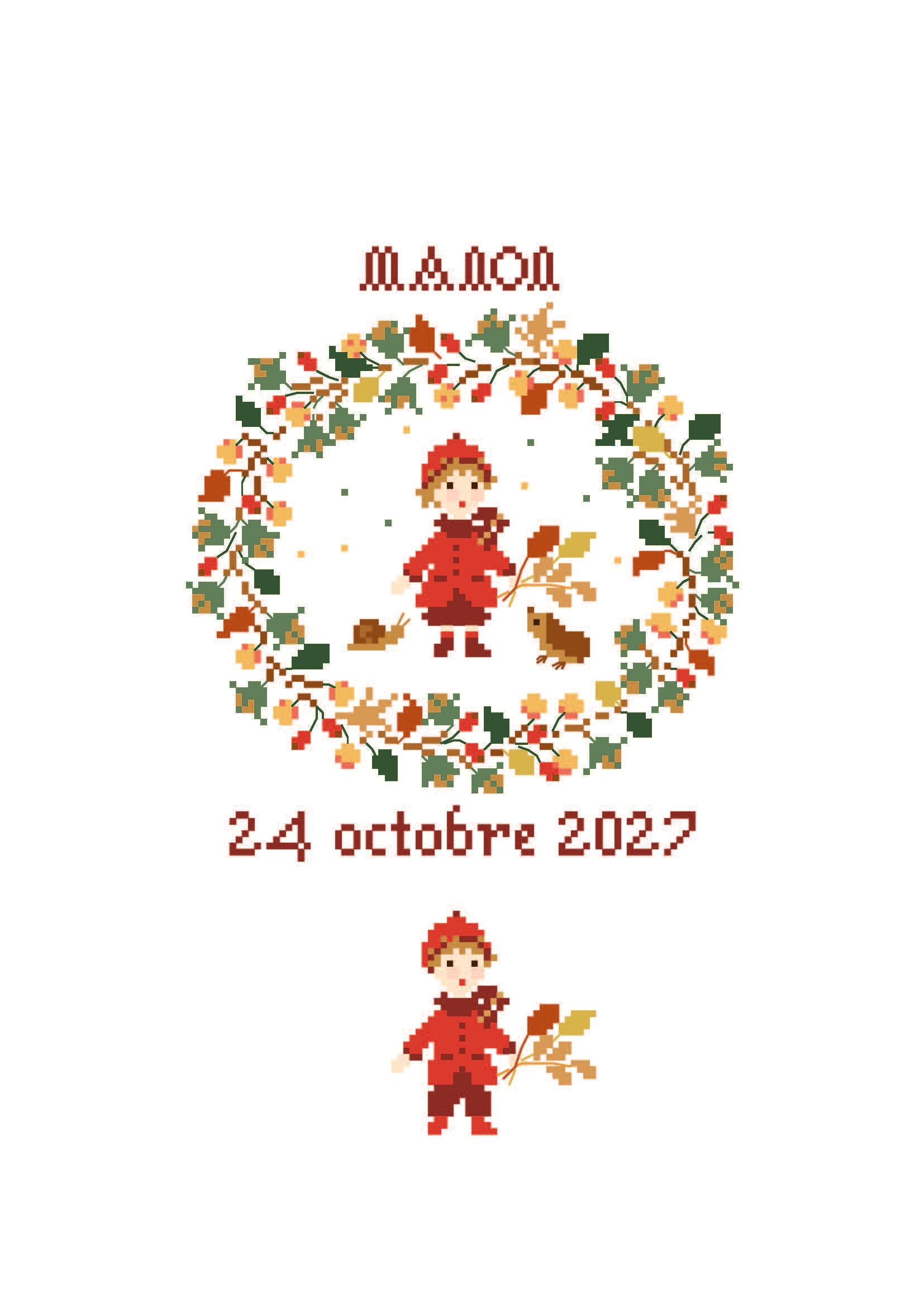 Naissance Octobre + abécédaire
