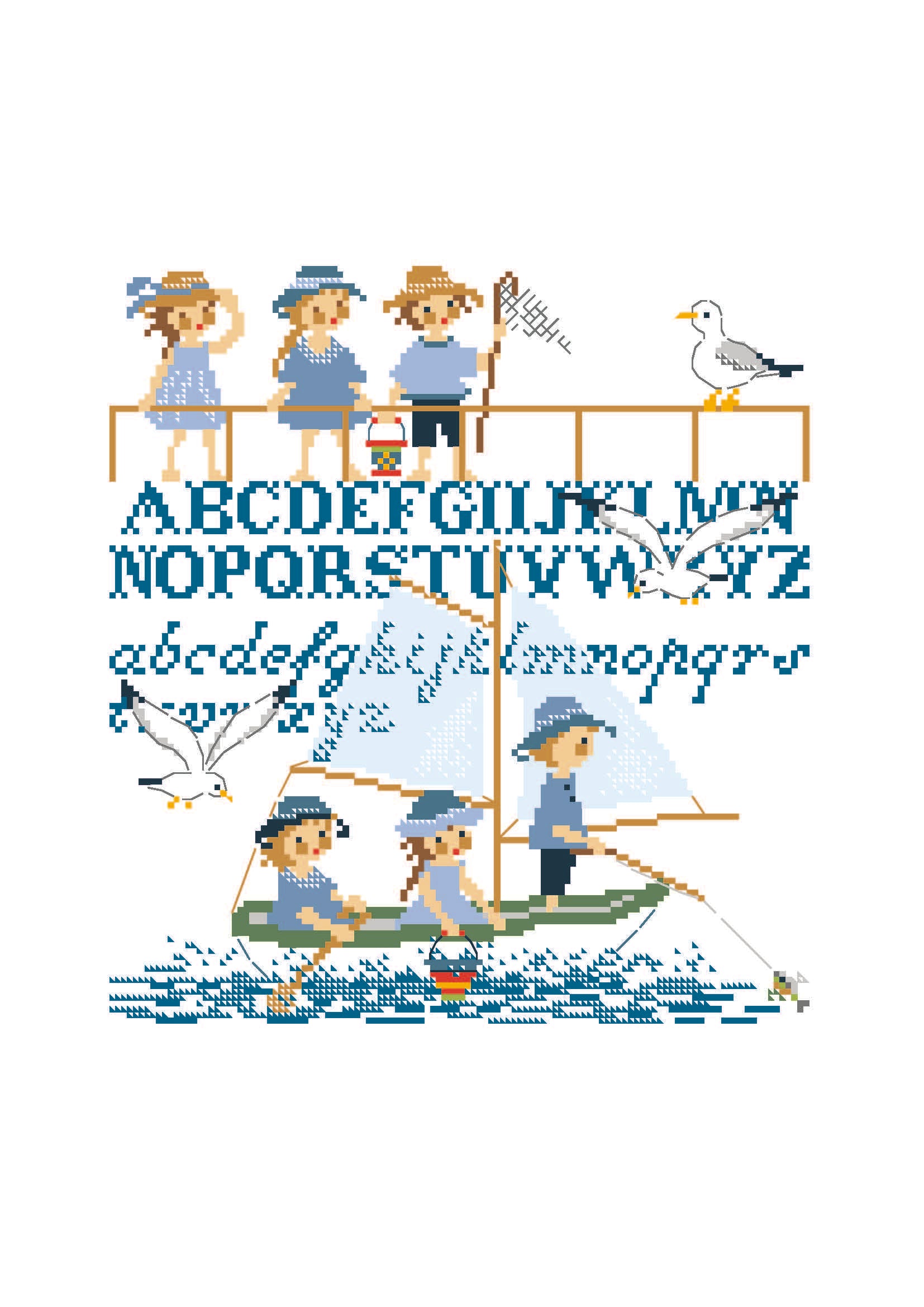 Enfants en bateau