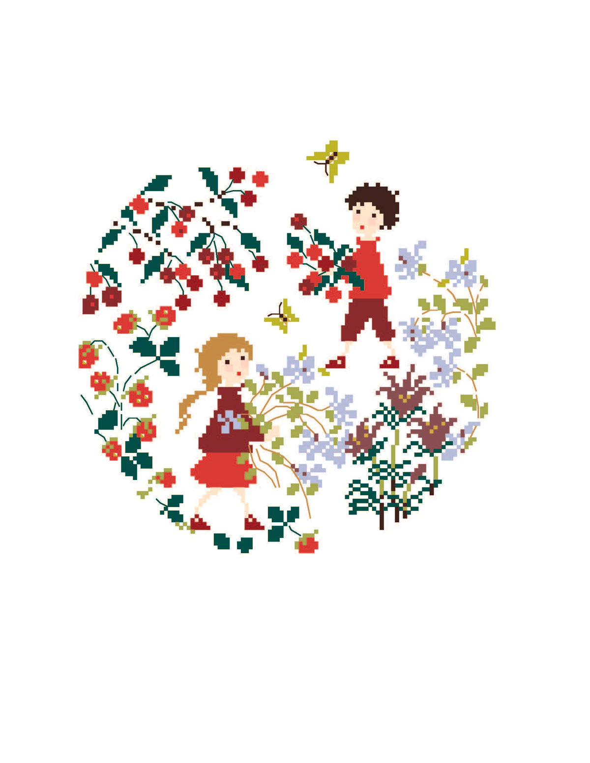 Fruits et fleurs à cueillir