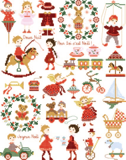 Petites histoires à broder n°1 : Petits jouets & enfant sage