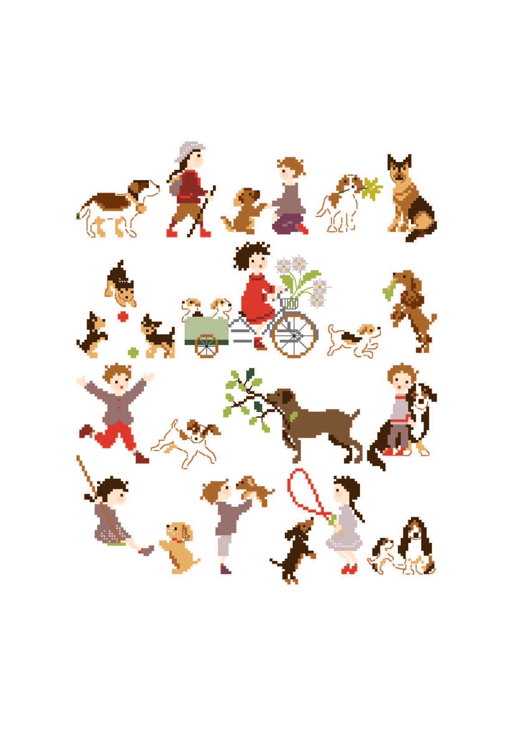 Planche de chiens